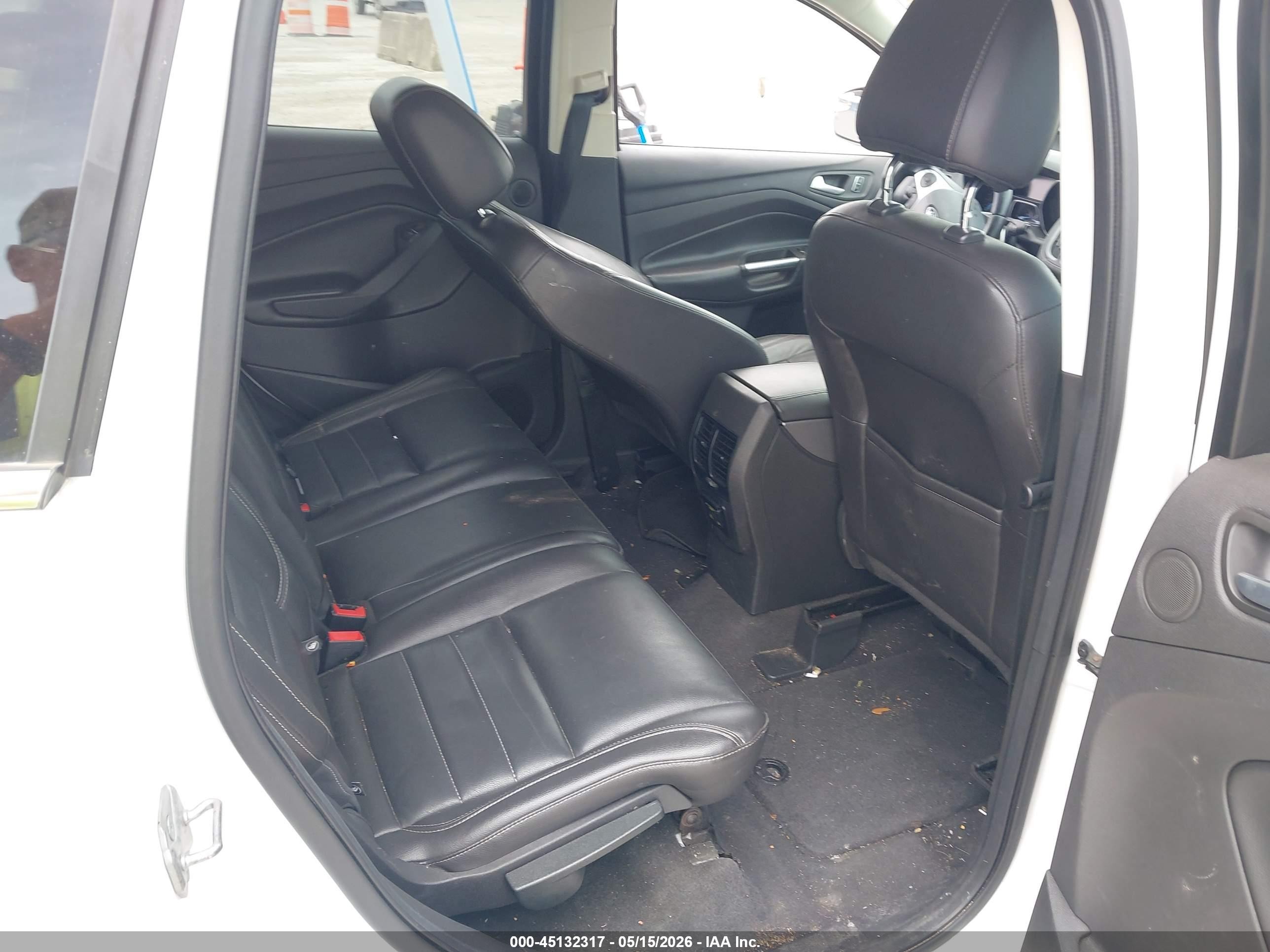 2014 Ford Escape Se White vin: 1FMCU0G9XEUC59502