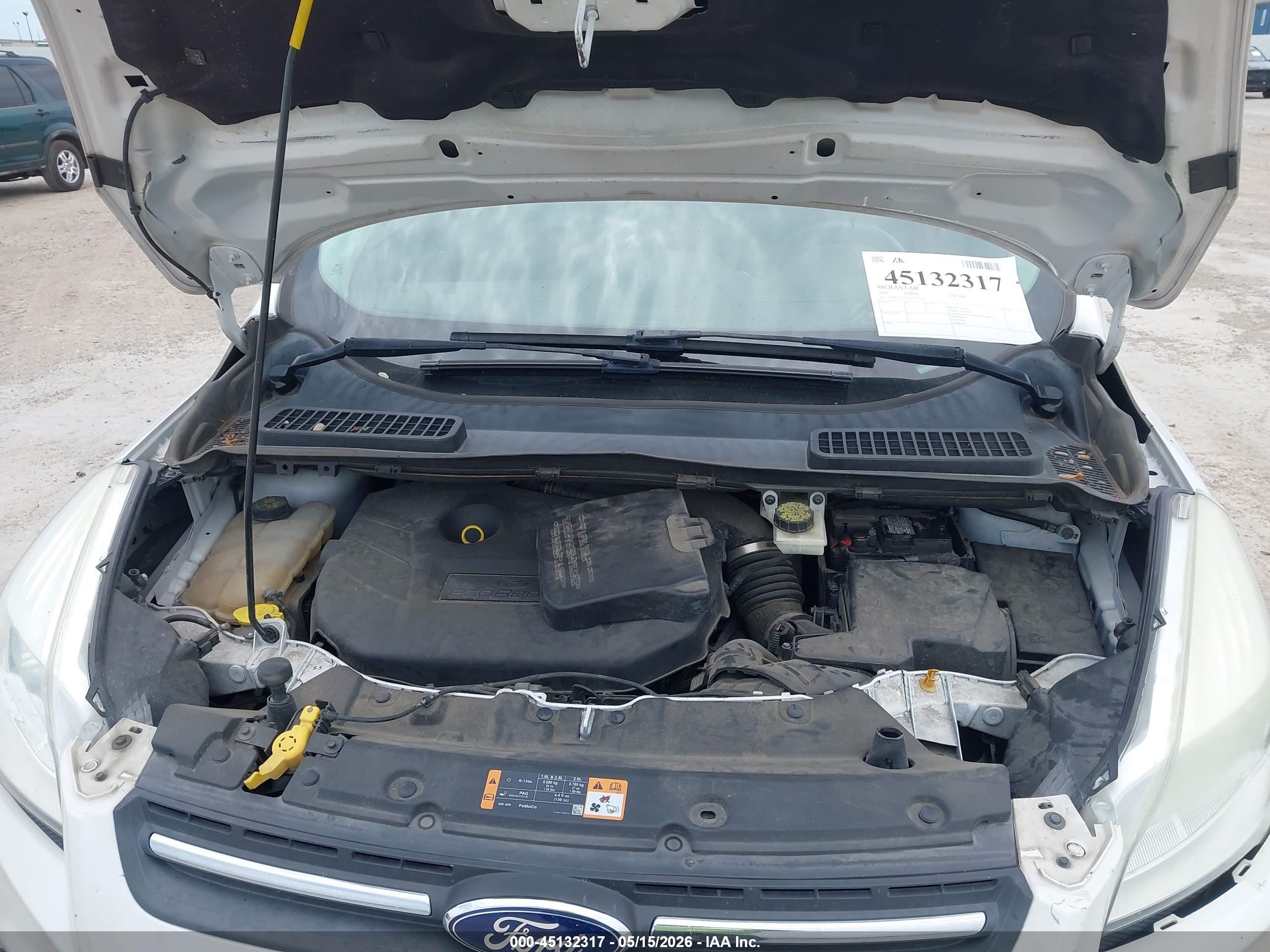 2014 Ford Escape Se White vin: 1FMCU0G9XEUC59502