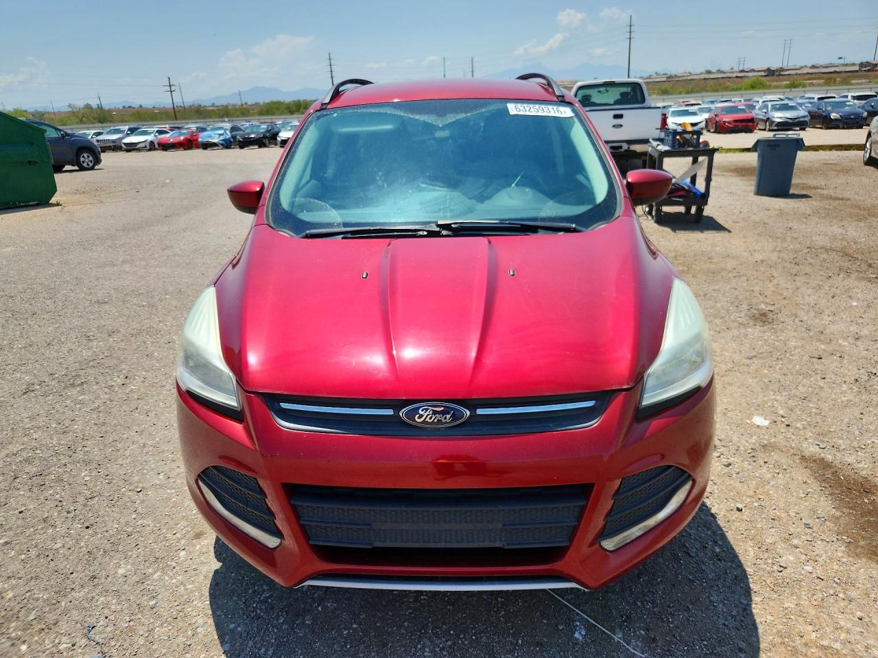2014 Ford Escape Se Red vin: 1FMCU0G9XEUD55985