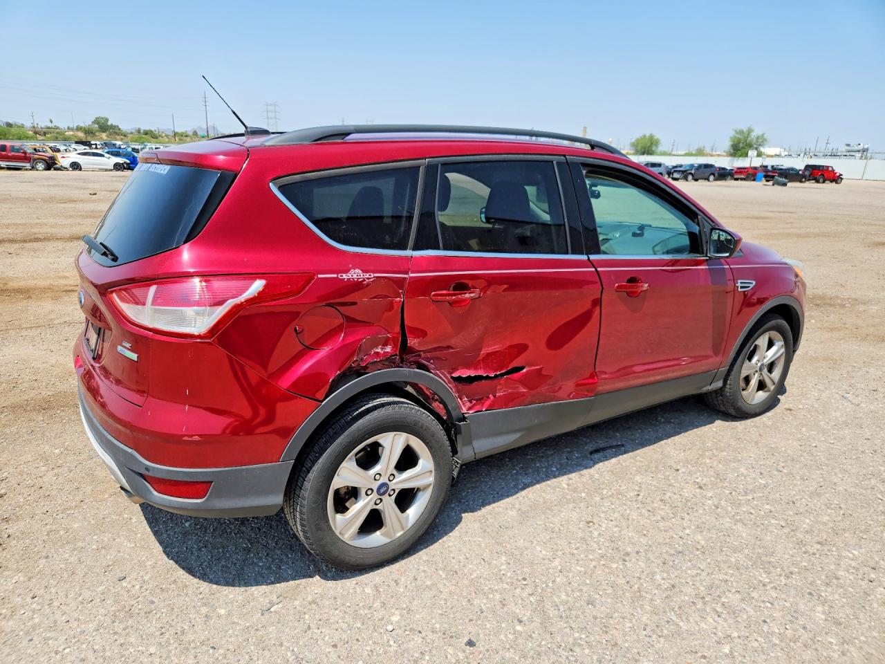 2014 Ford Escape Se Red vin: 1FMCU0G9XEUD55985