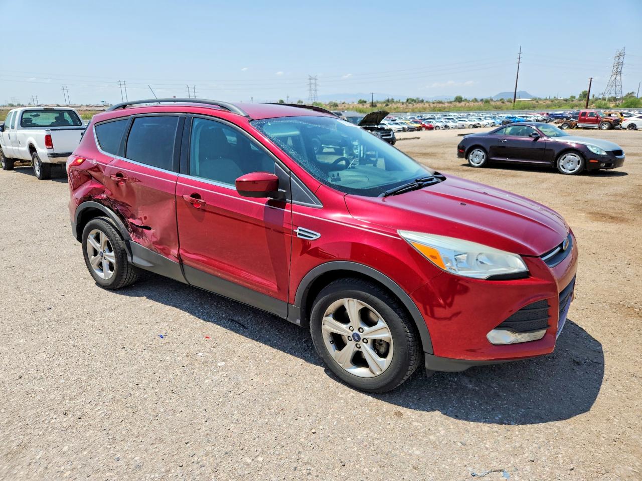 2014 Ford Escape Se Red vin: 1FMCU0G9XEUD55985
