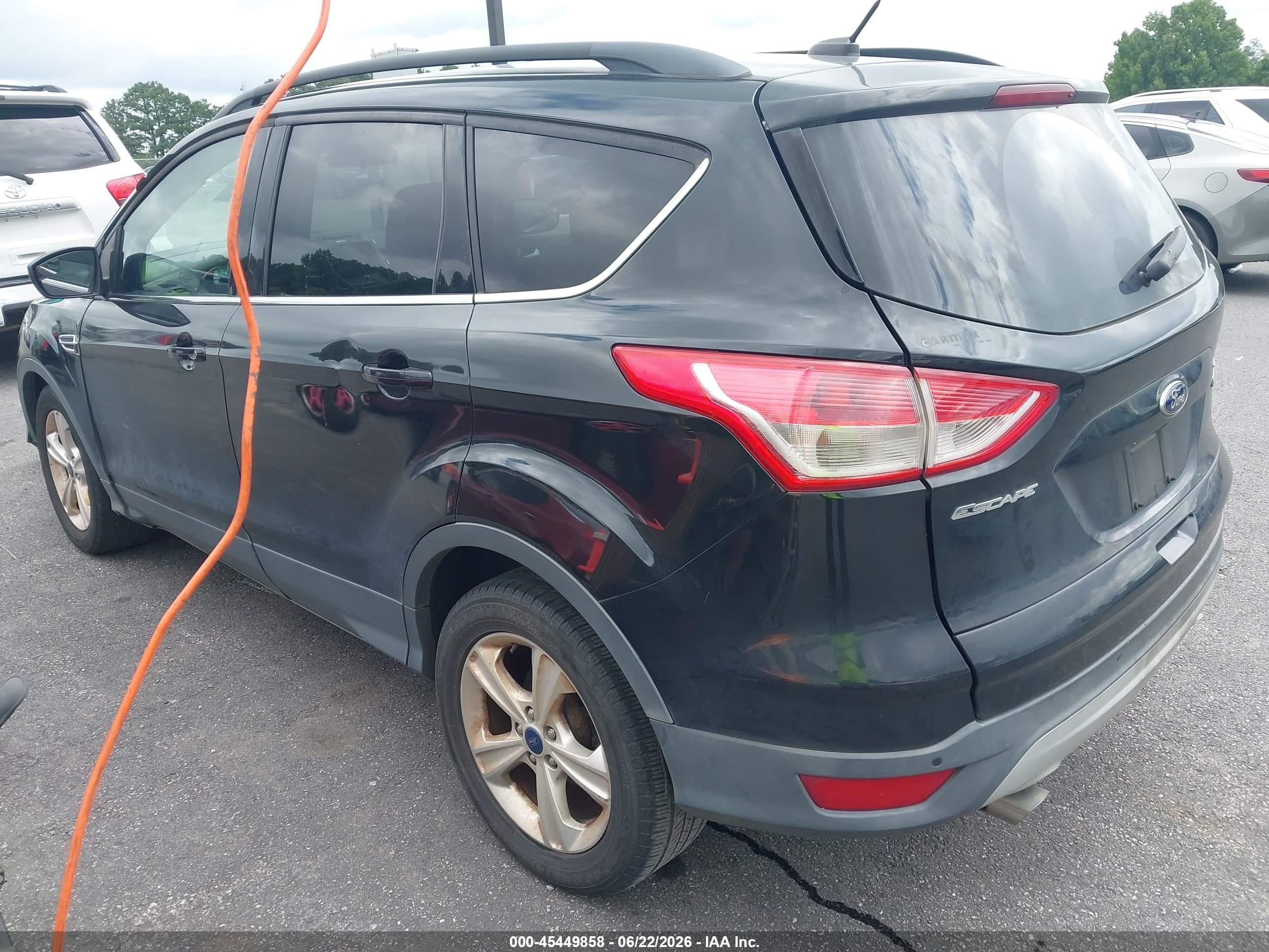 2014 Ford Escape Se Black vin: 1FMCU0G9XEUD93314