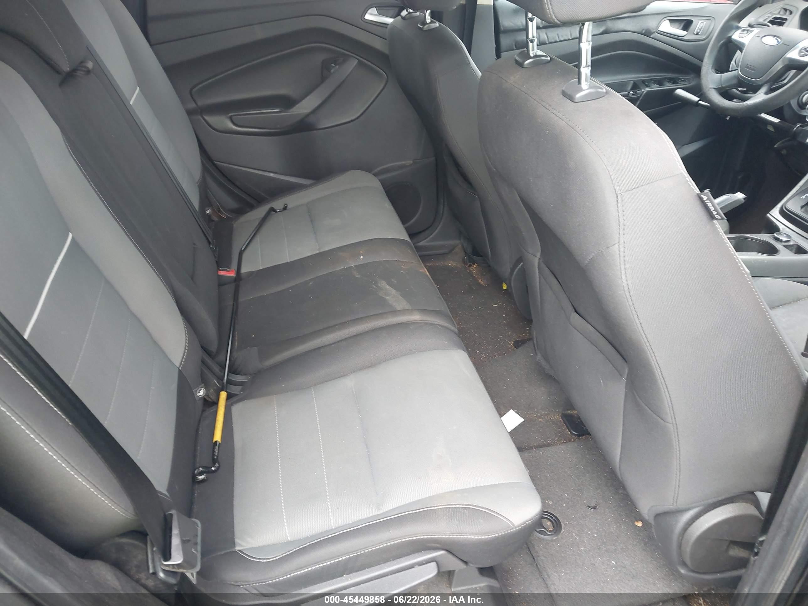 2014 Ford Escape Se Black vin: 1FMCU0G9XEUD93314