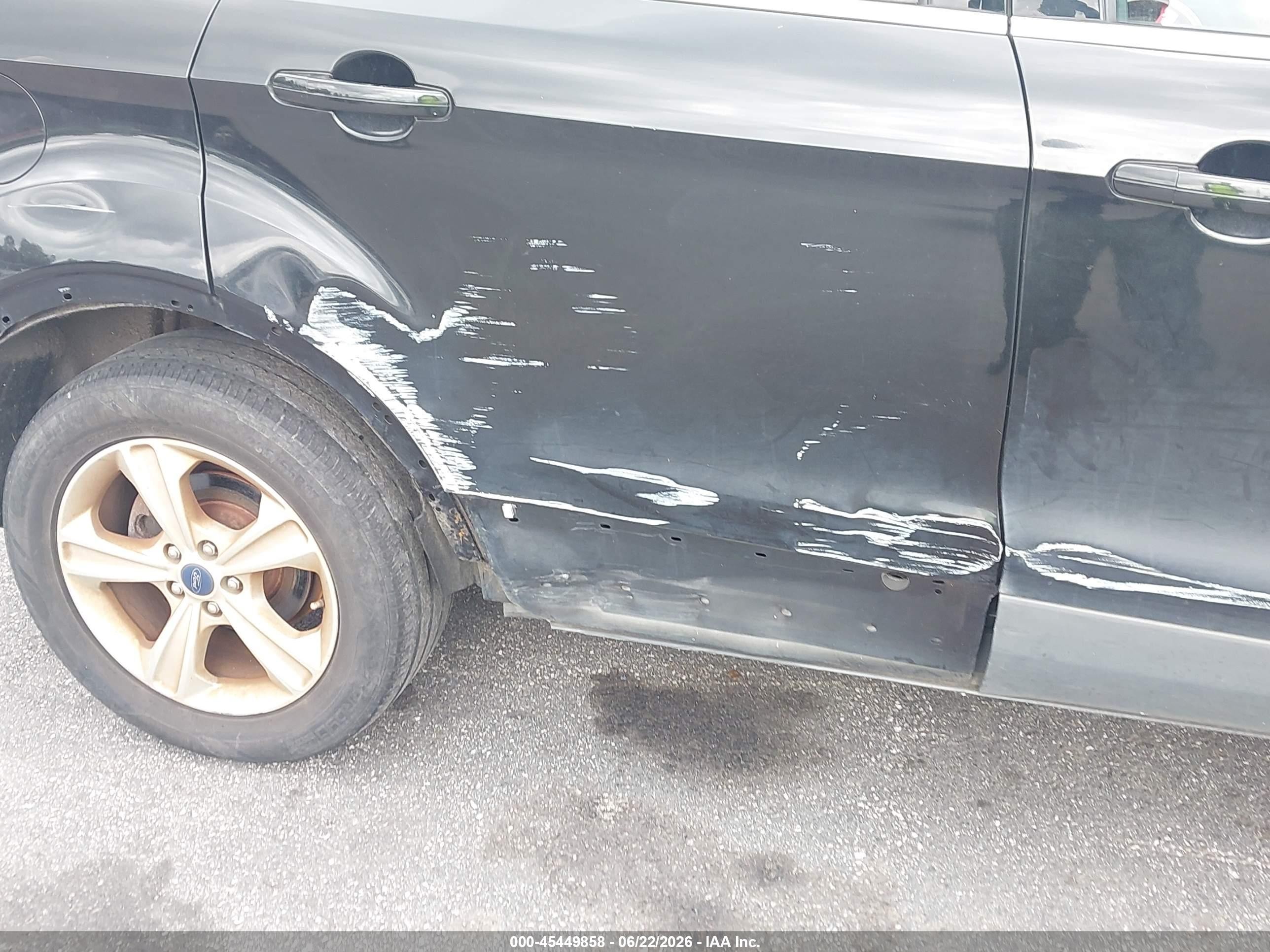 2014 Ford Escape Se Black vin: 1FMCU0G9XEUD93314
