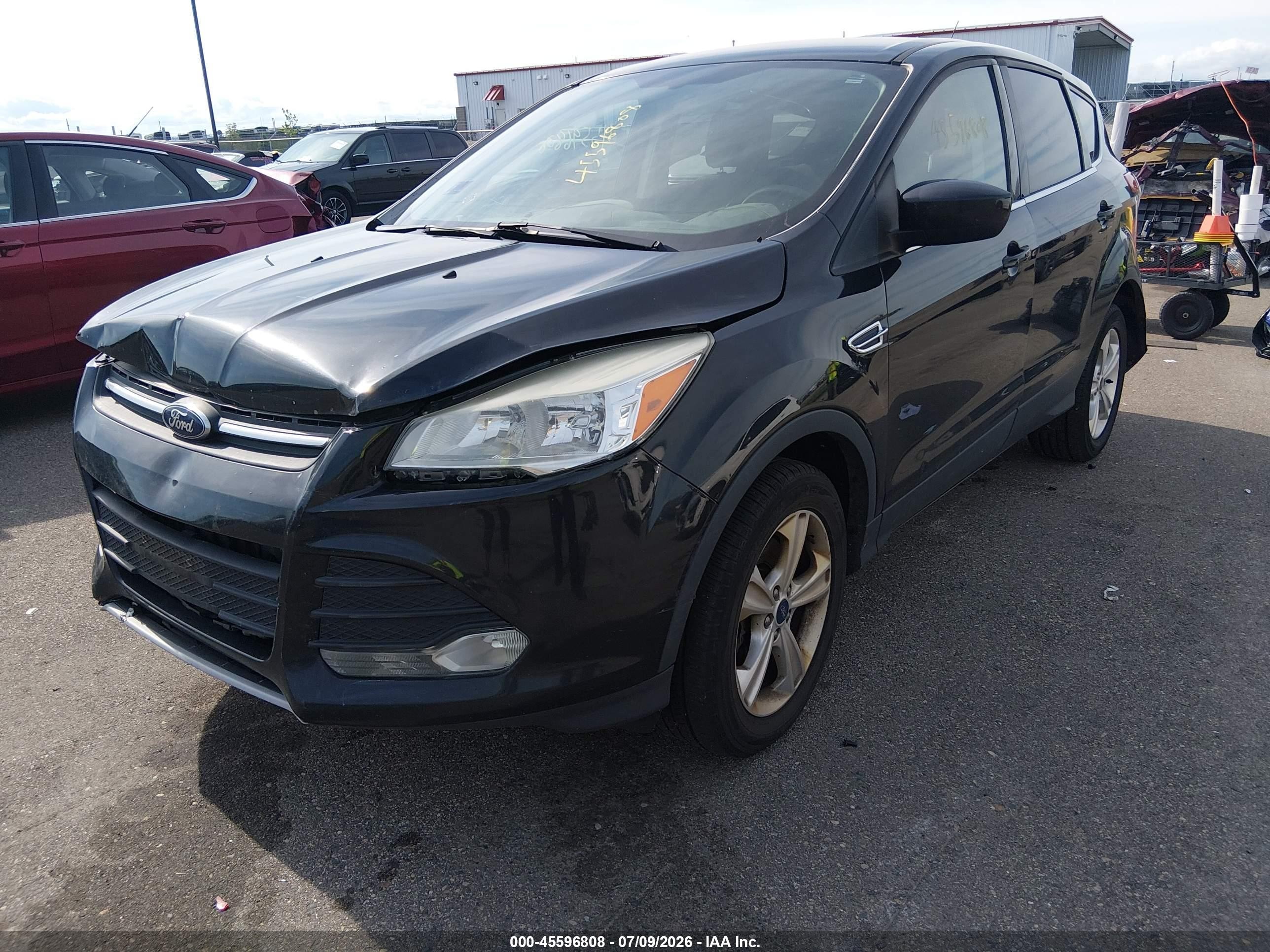 2014 Ford Escape Se Black vin: 1FMCU0G9XEUE40454