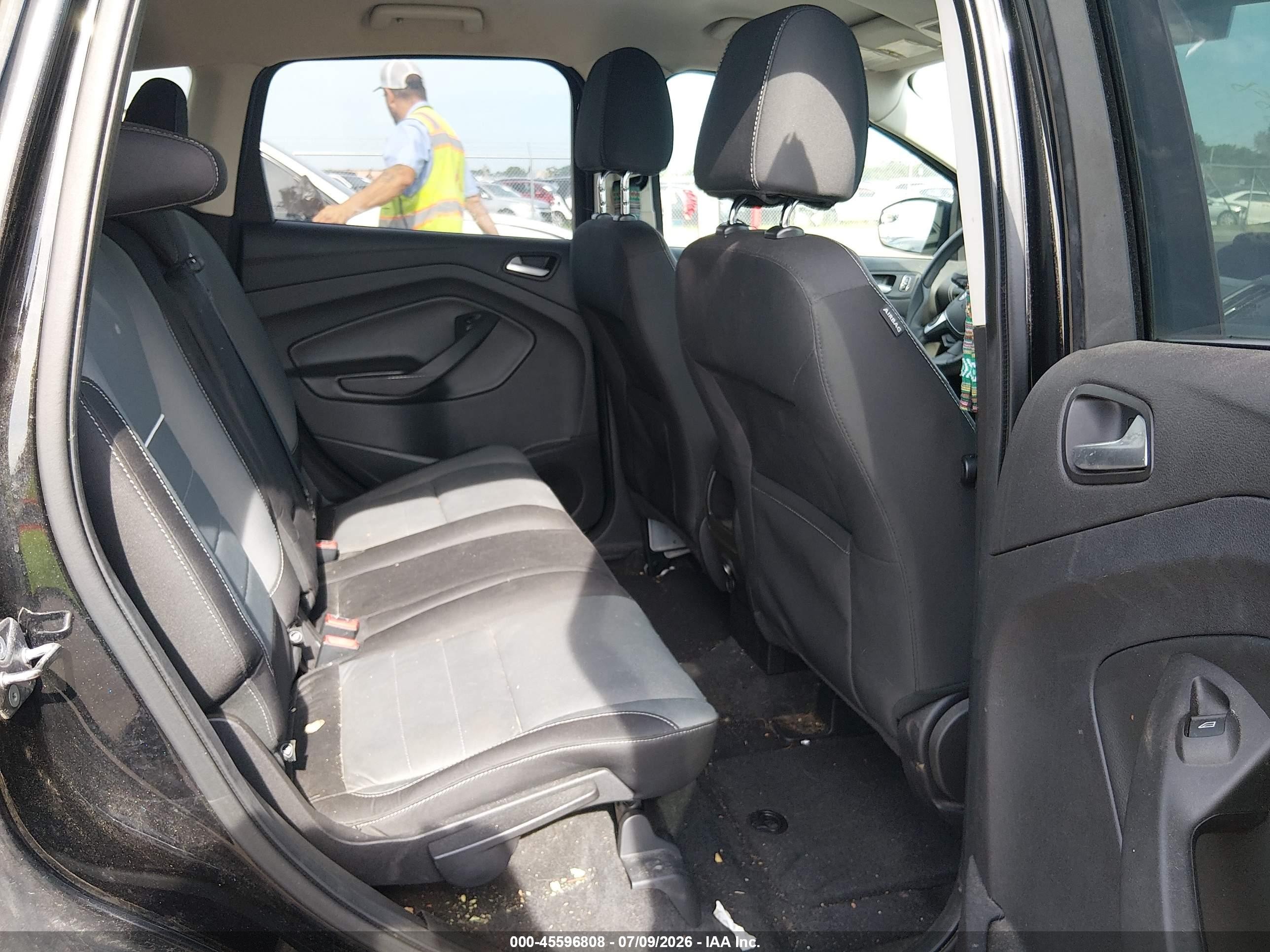 2014 Ford Escape Se Black vin: 1FMCU0G9XEUE40454