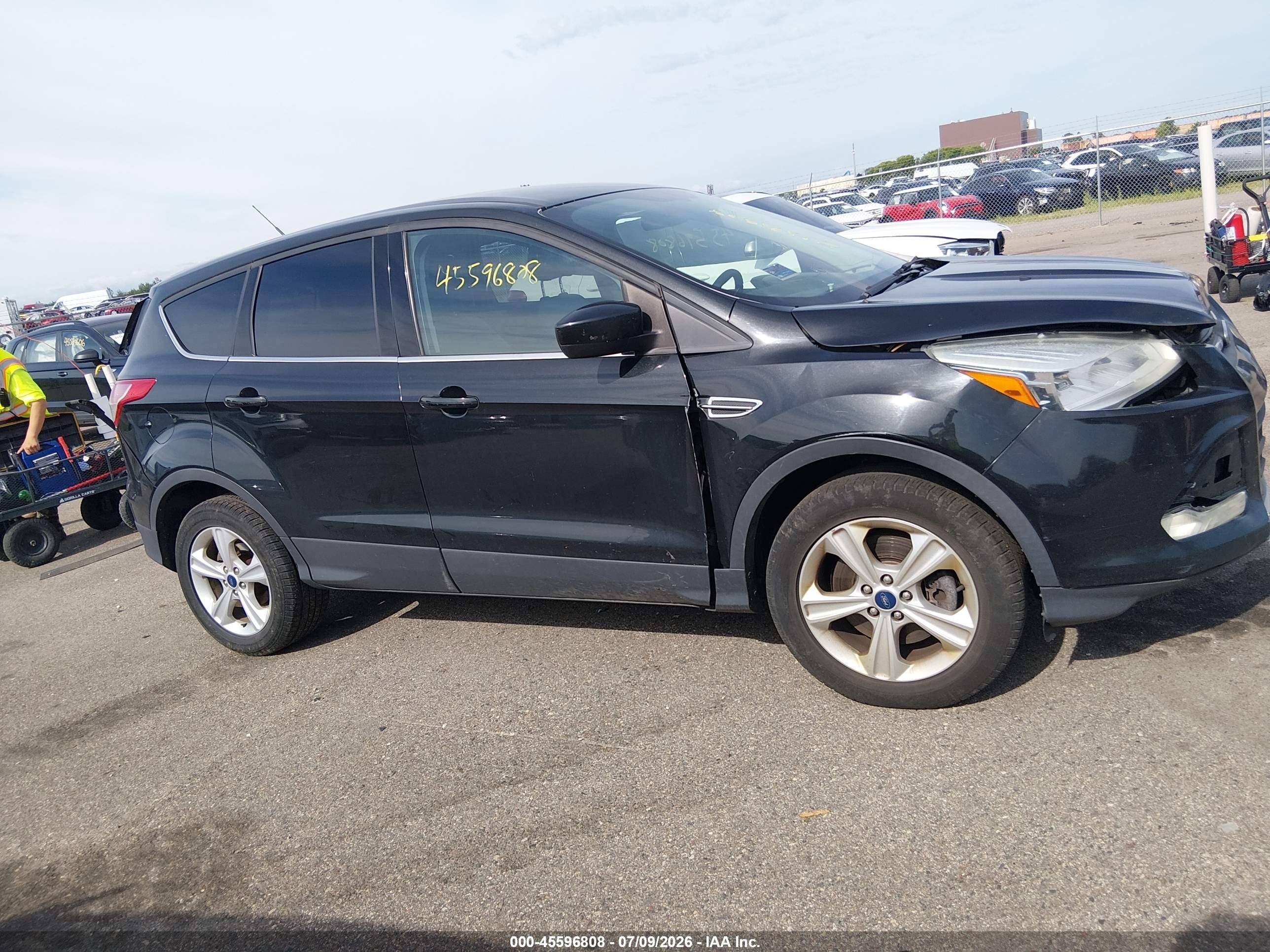 2014 Ford Escape Se Black vin: 1FMCU0G9XEUE40454