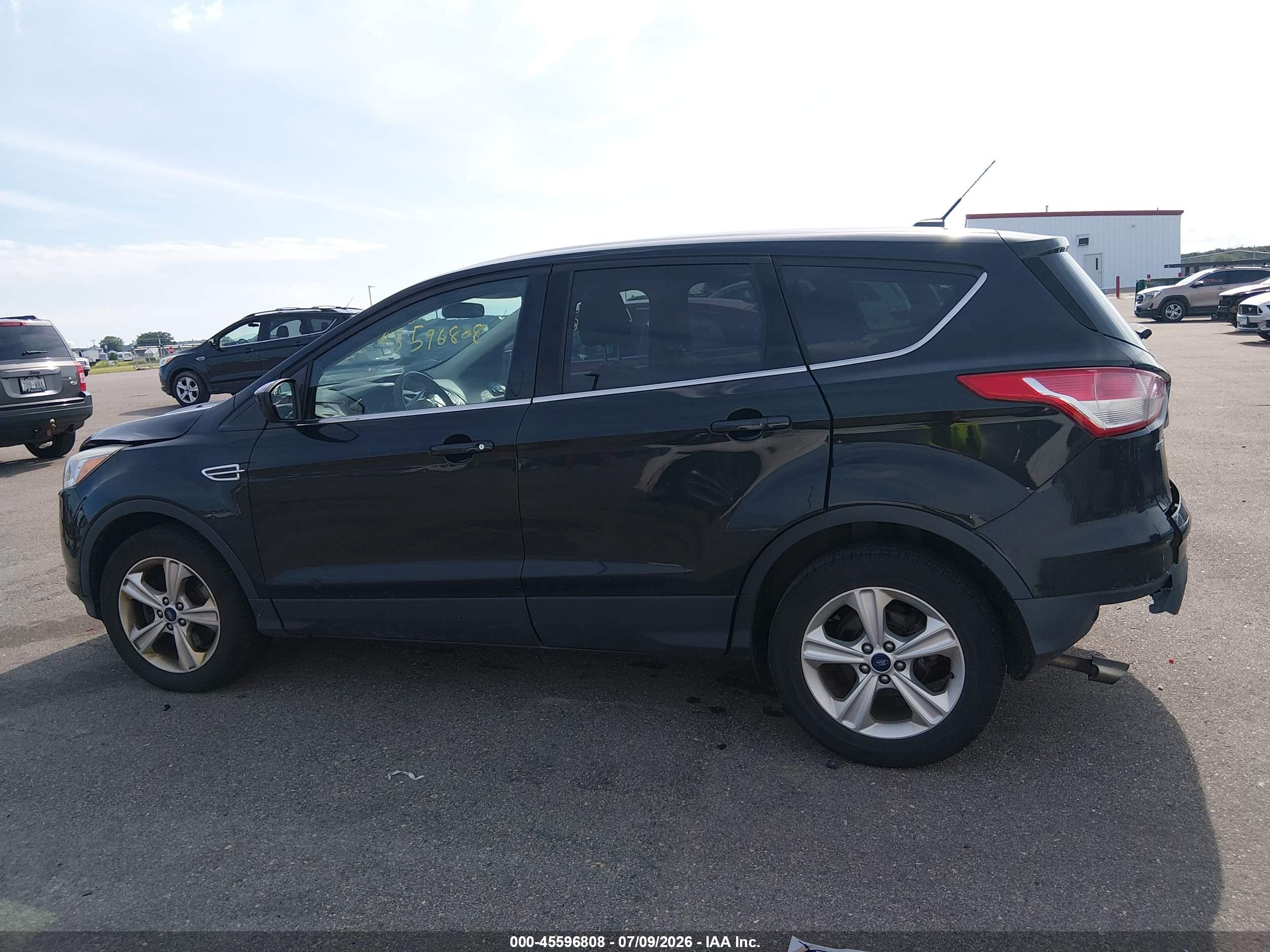 2014 Ford Escape Se Black vin: 1FMCU0G9XEUE40454