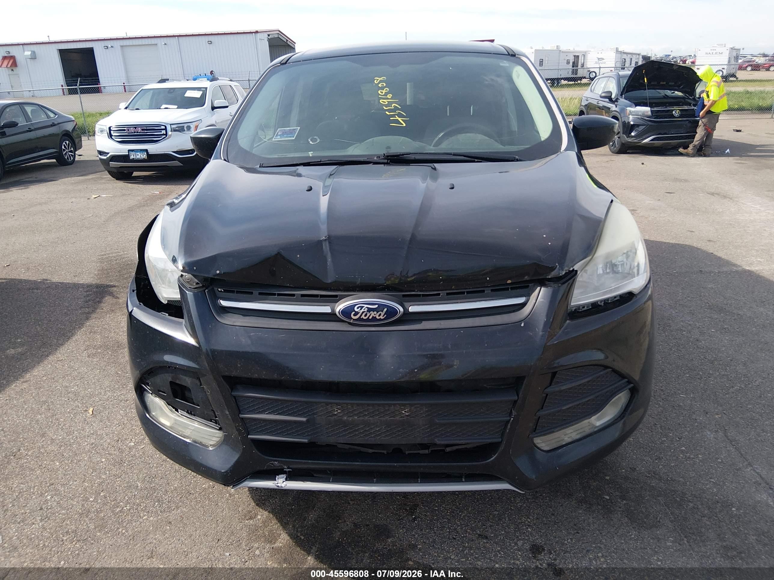 2014 Ford Escape Se Black vin: 1FMCU0G9XEUE40454