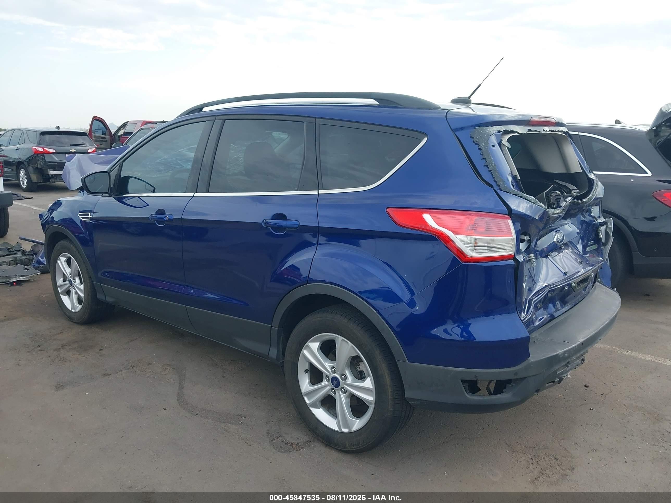 2016 Ford Escape Se Blue vin: 1FMCU0G9XGUB99806