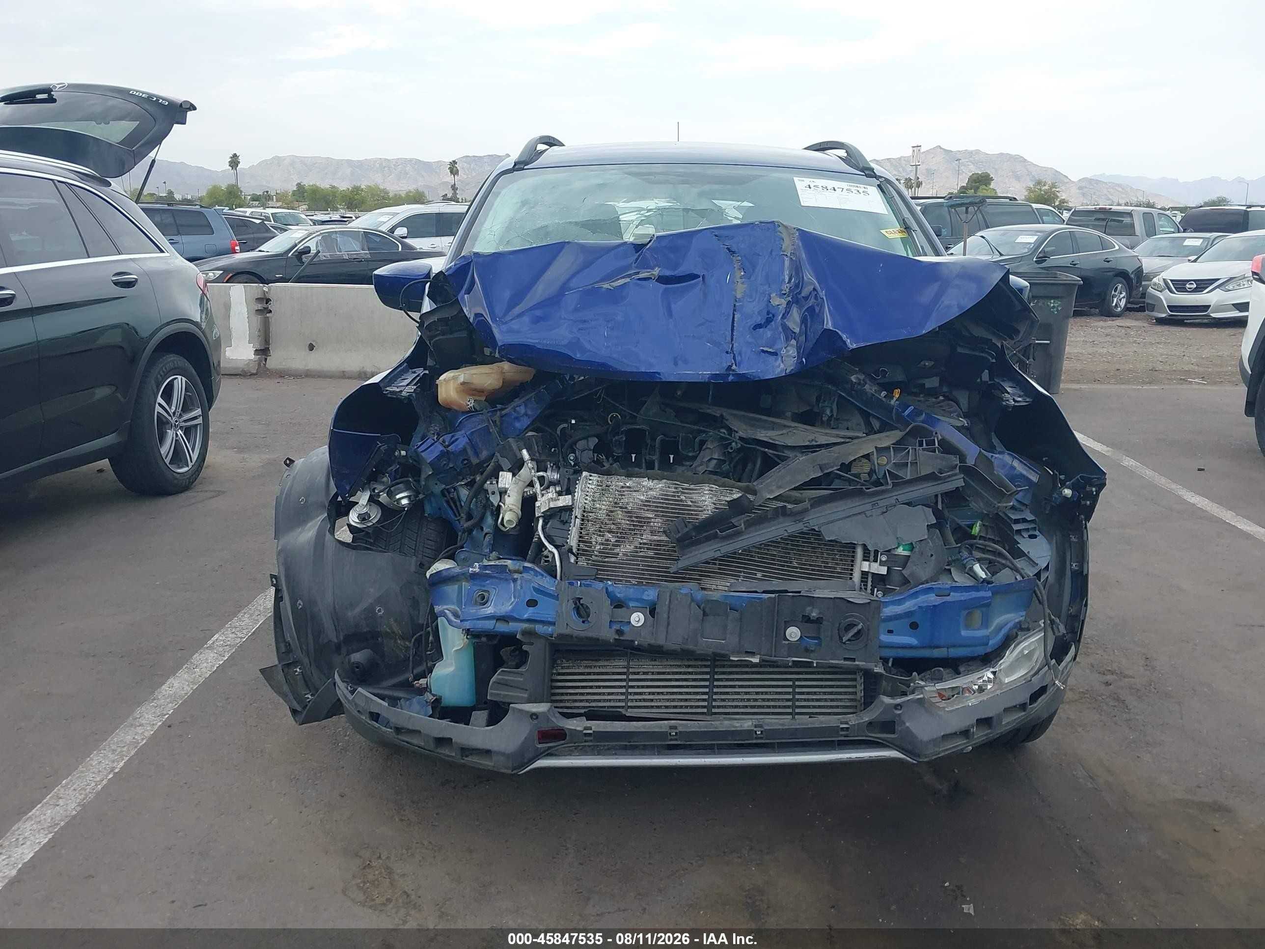 2016 Ford Escape Se Blue vin: 1FMCU0G9XGUB99806