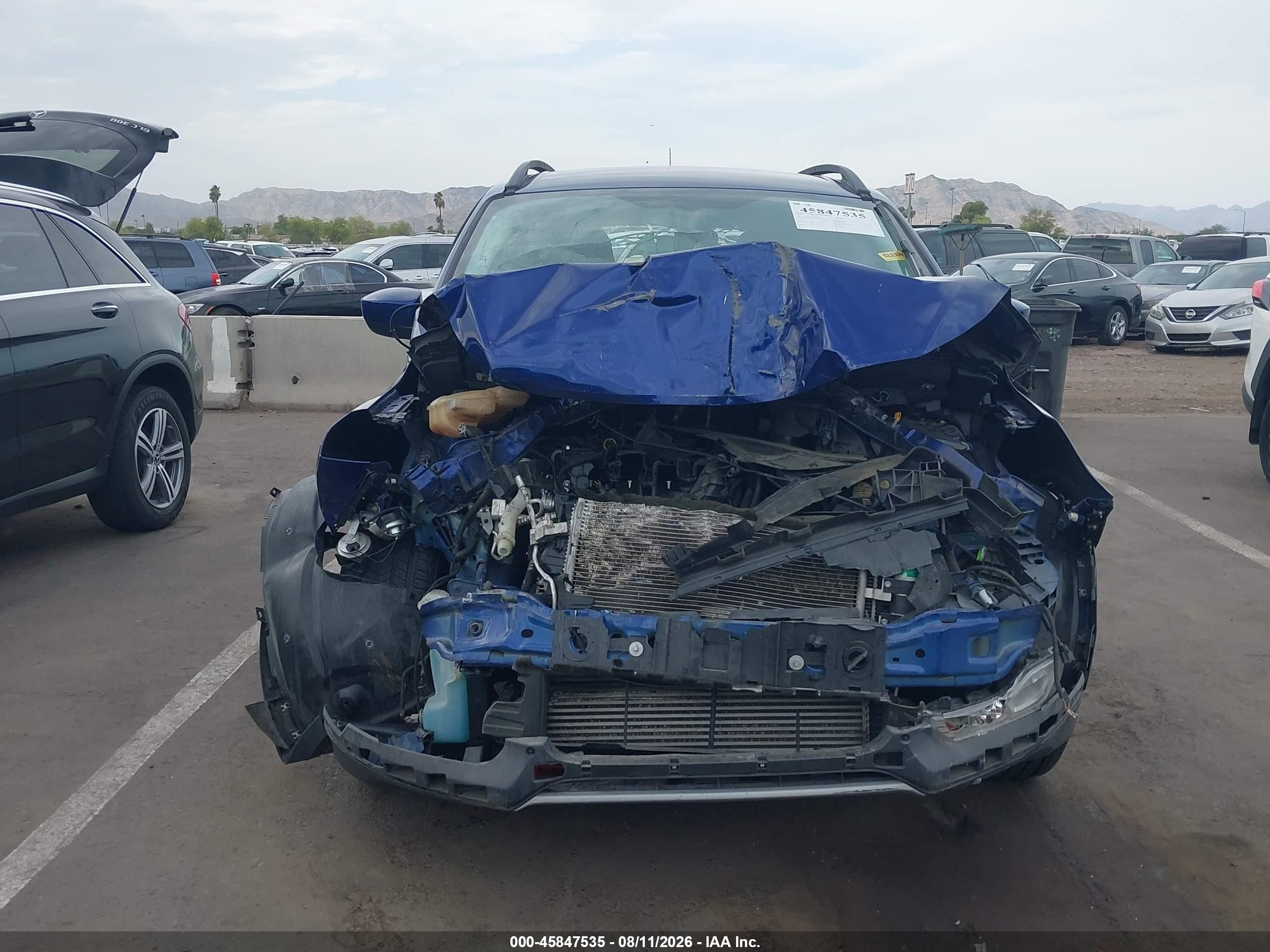 2016 Ford Escape Se Blue vin: 1FMCU0G9XGUB99806