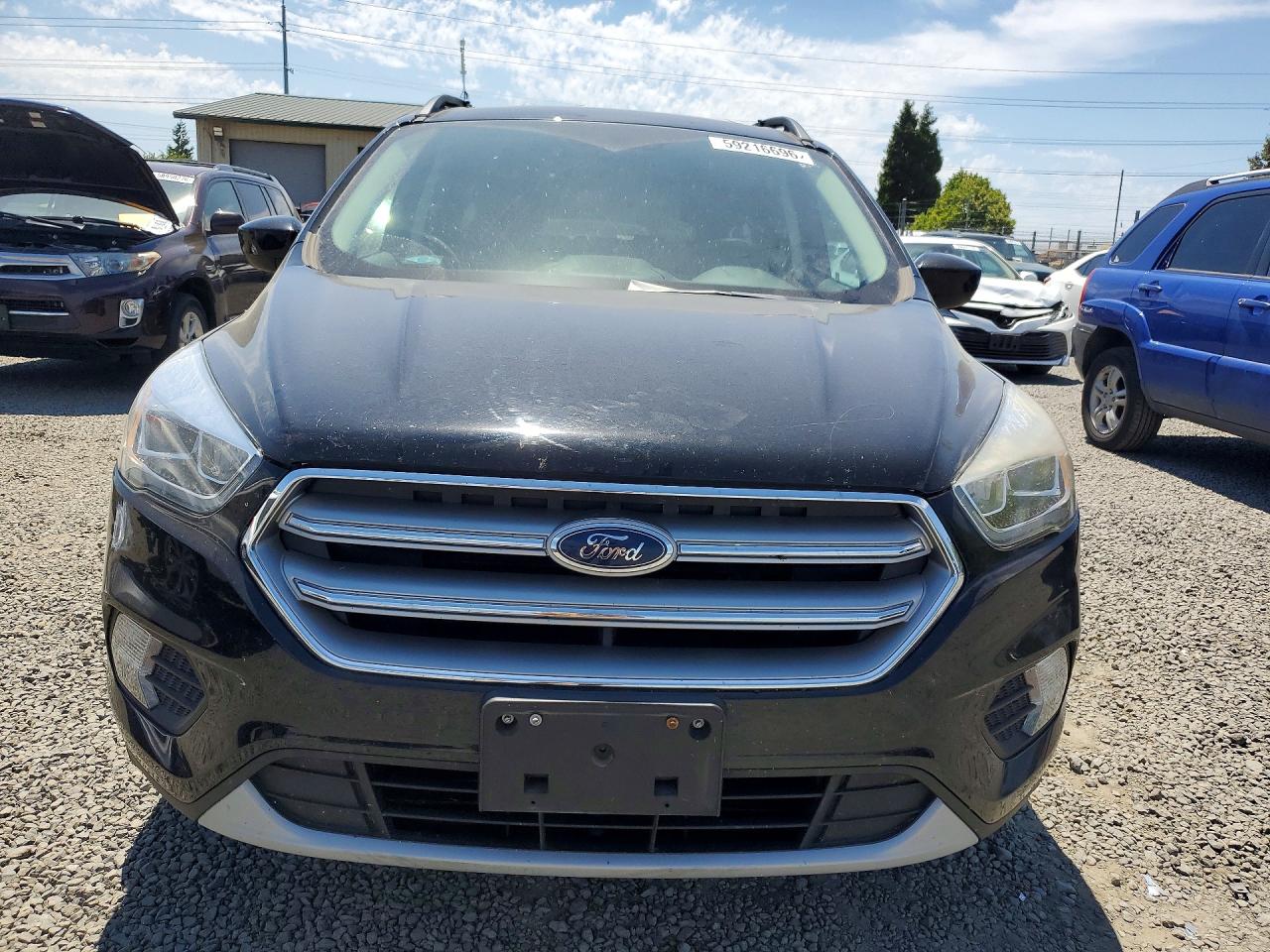 2017 Ford Escape Se Black vin: 1FMCU0G9XHUE16787