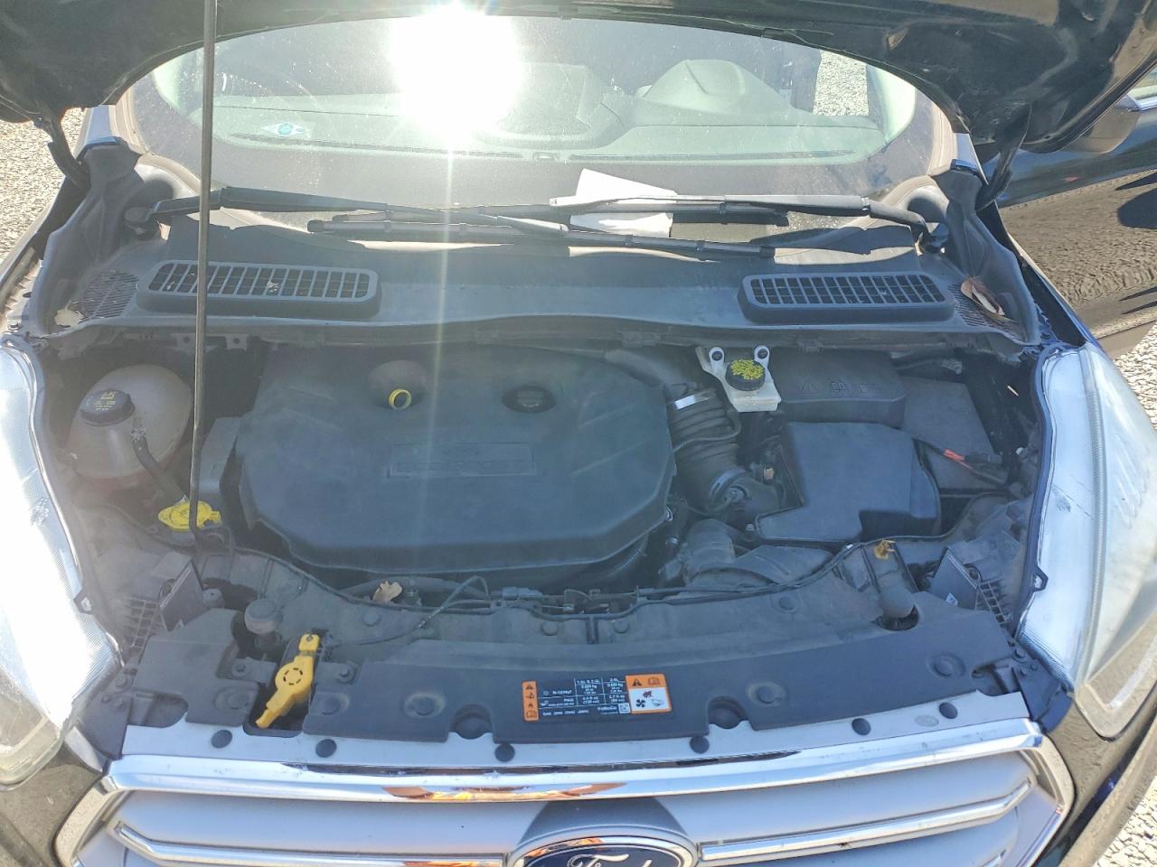 2017 Ford Escape Se Black vin: 1FMCU0G9XHUE16787