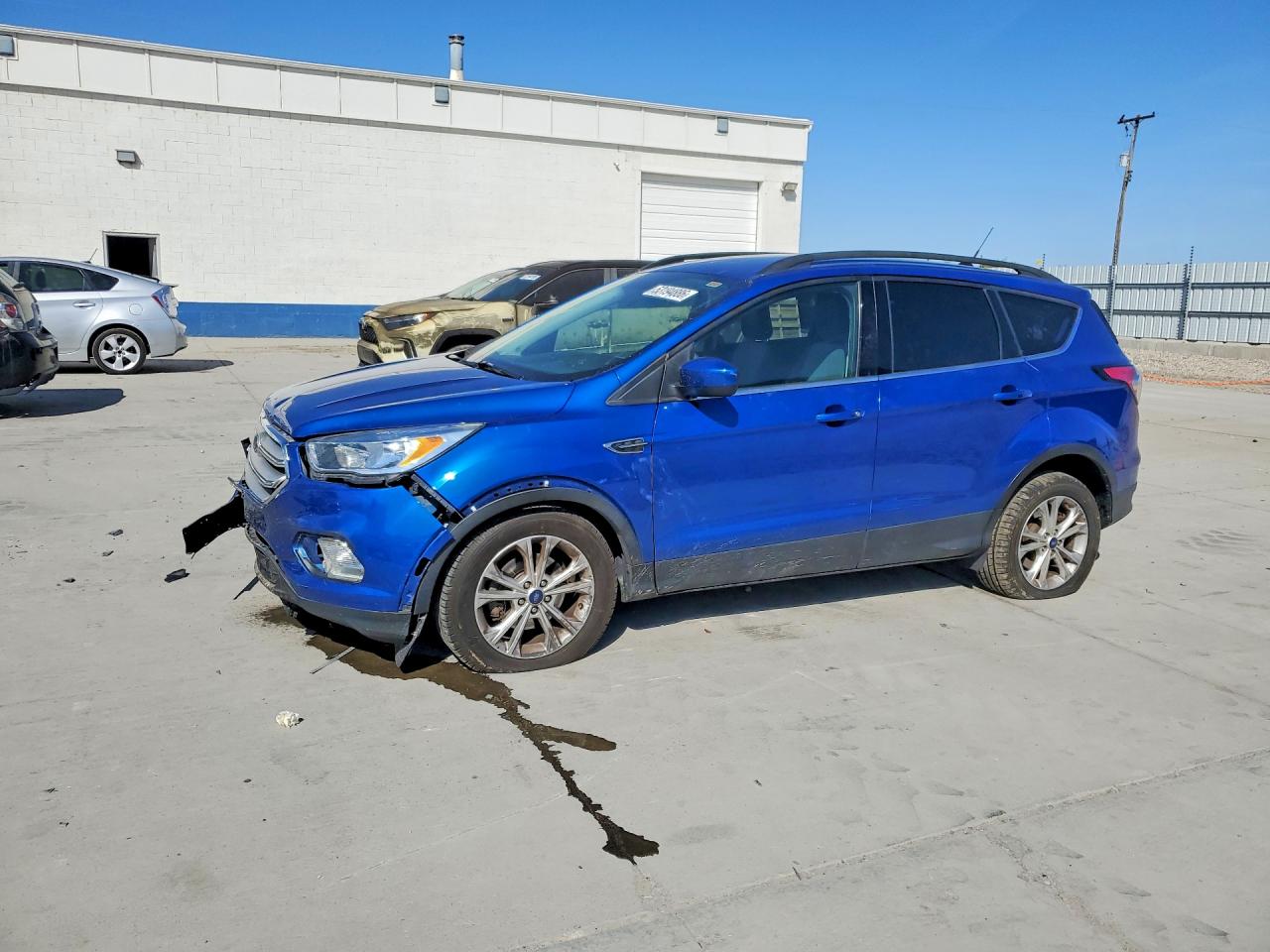 2018 Ford Escape Se Blue vin: 1FMCU0GD2JUC04606
