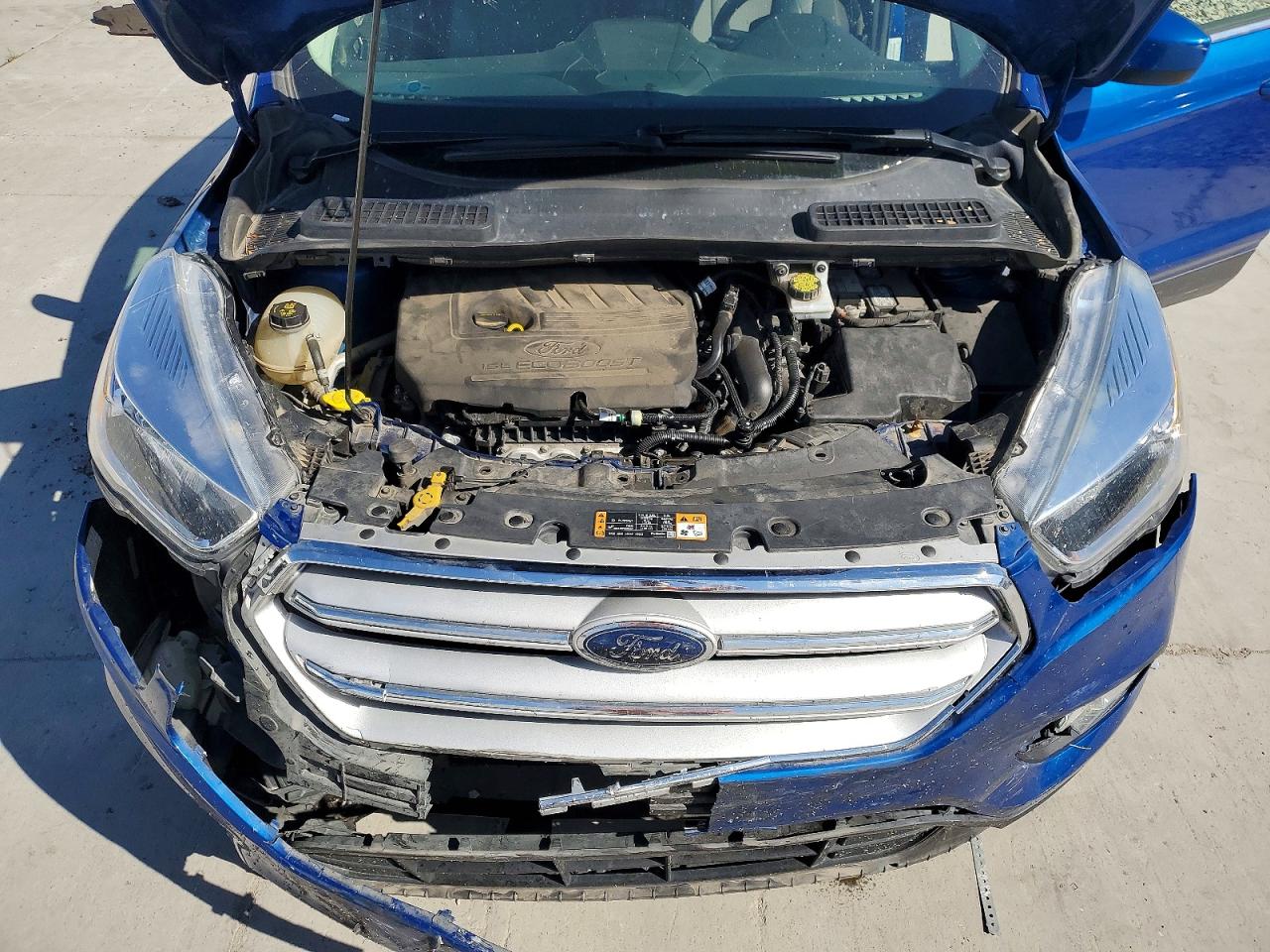 2018 Ford Escape Se Blue vin: 1FMCU0GD2JUC04606
