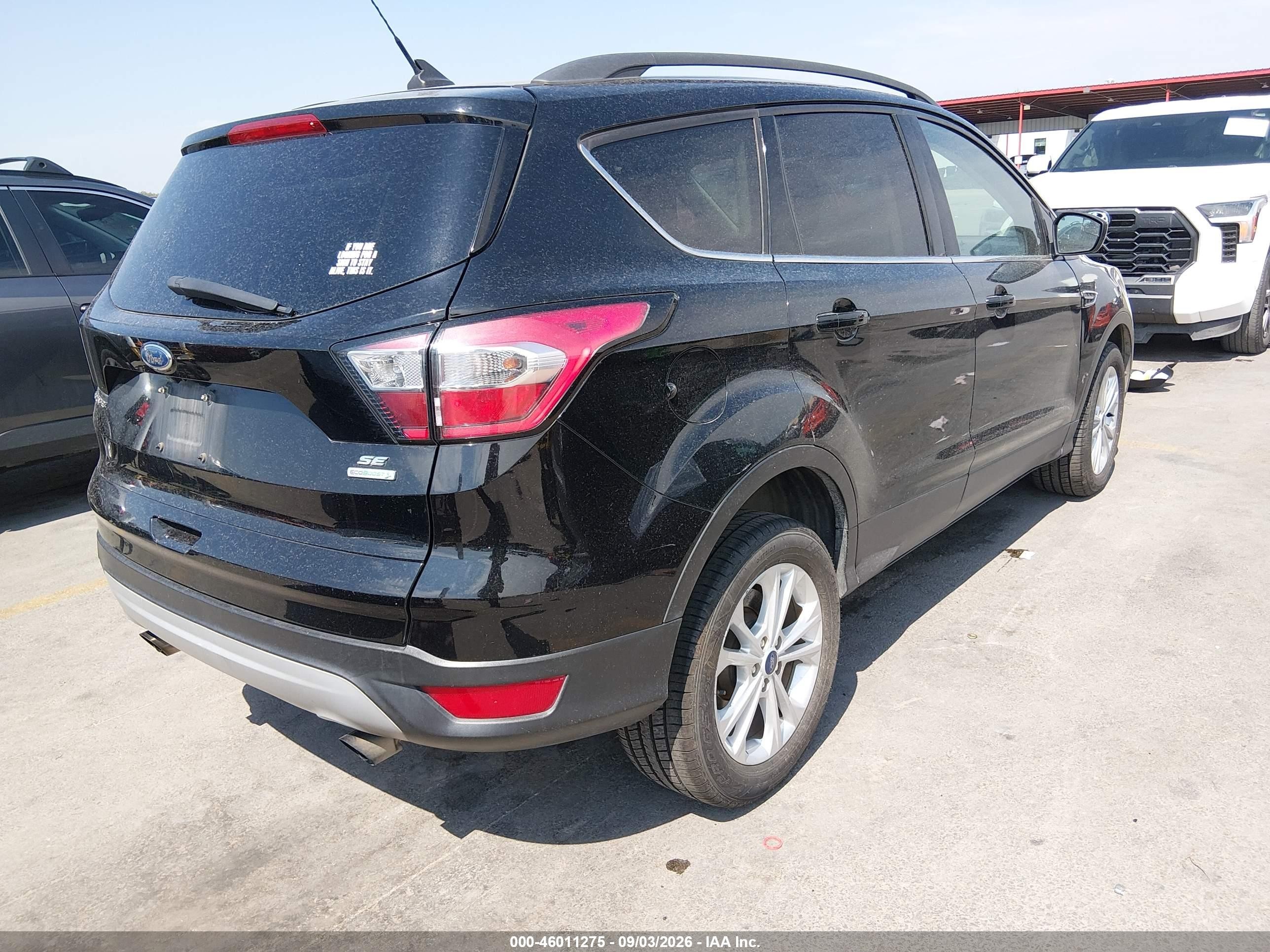 2018 Ford Escape Se Black vin: 1FMCU0GD2JUD29038