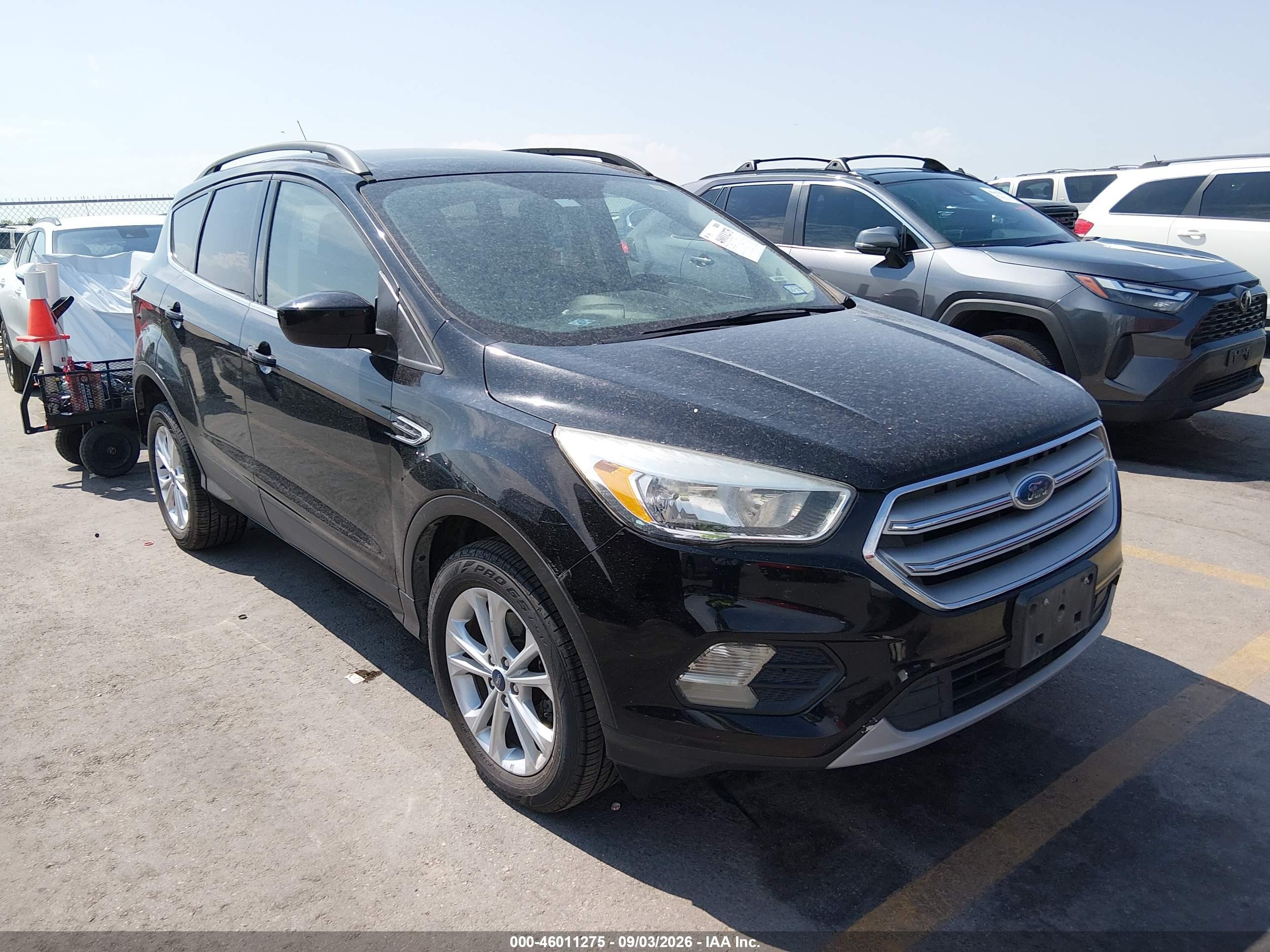 2018 Ford Escape Se Black vin: 1FMCU0GD2JUD29038