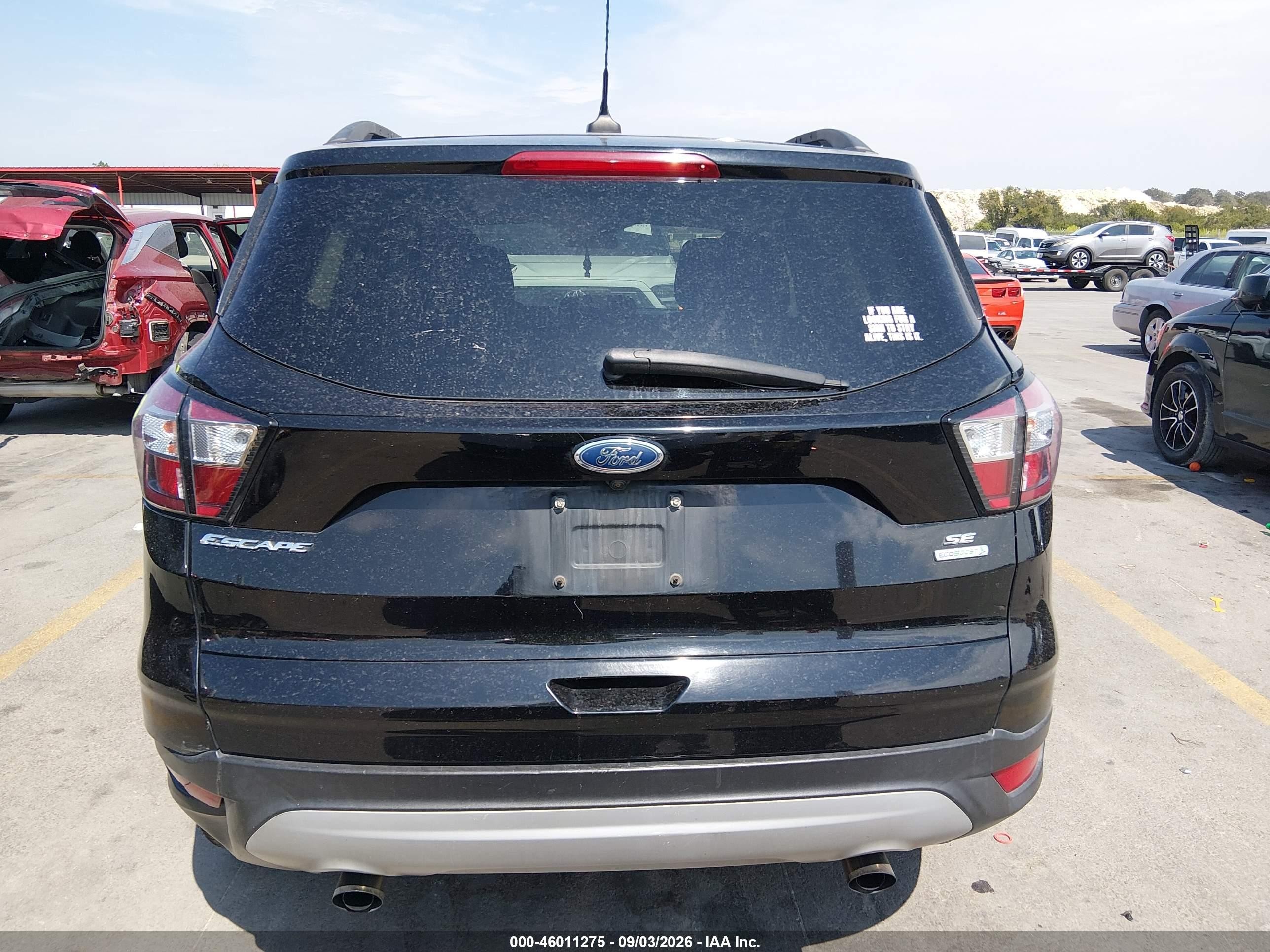 2018 Ford Escape Se Black vin: 1FMCU0GD2JUD29038