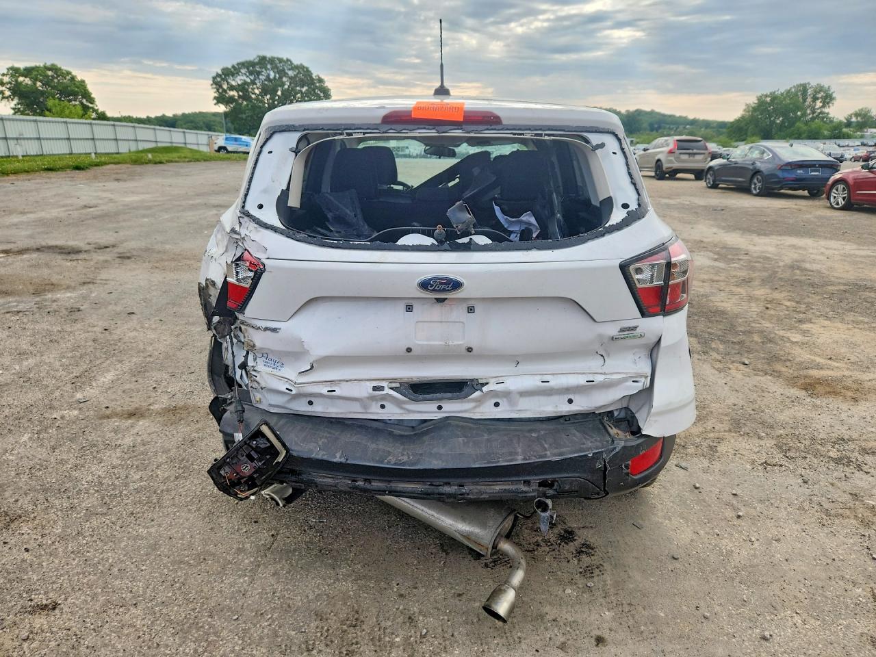 2017 Ford Escape Se White vin: 1FMCU0GD3HUE38733