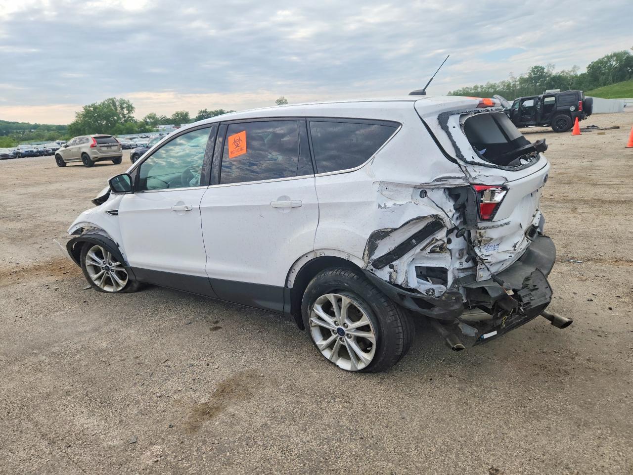 2017 Ford Escape Se White vin: 1FMCU0GD3HUE38733