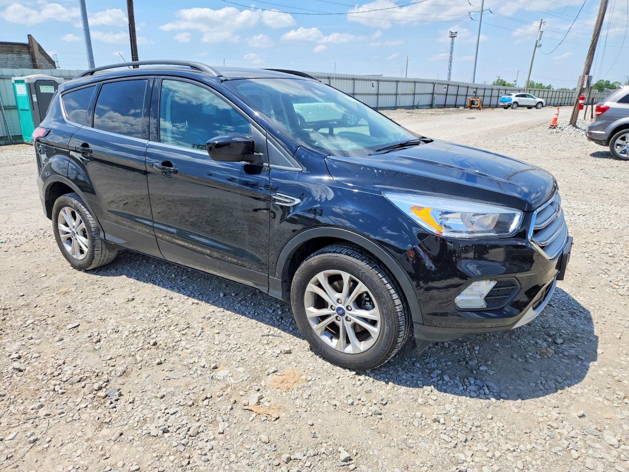 2018 Ford Escape Se Black vin: 1FMCU0GD3JUC30776