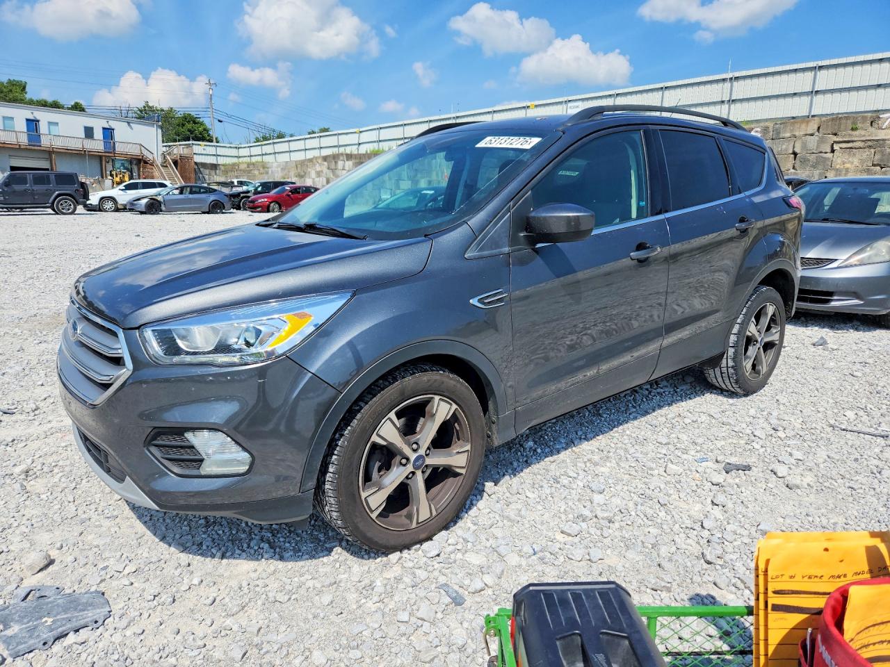2017 Ford Escape Se Gray vin: 1FMCU0GD4HUC37813