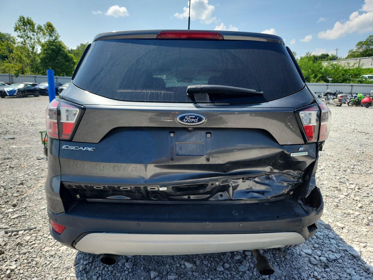 2017 Ford Escape Se Gray vin: 1FMCU0GD4HUC37813