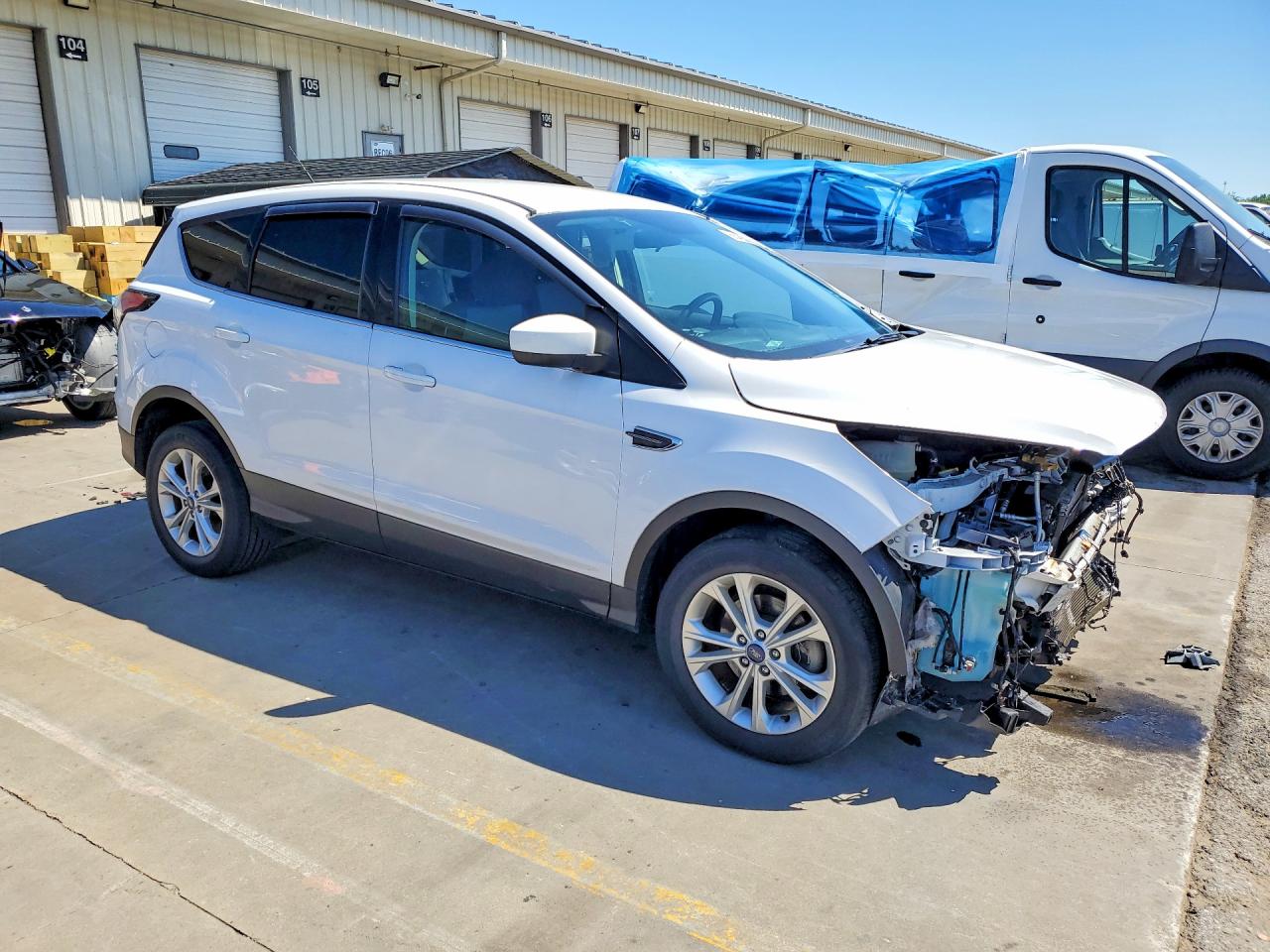 2017 Ford Escape Se White vin: 1FMCU0GD4HUE46274
