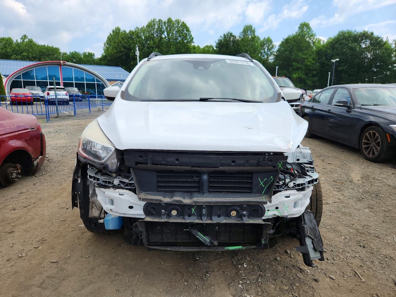 2018 Ford Escape Se White vin: 1FMCU0GD4JUB84987