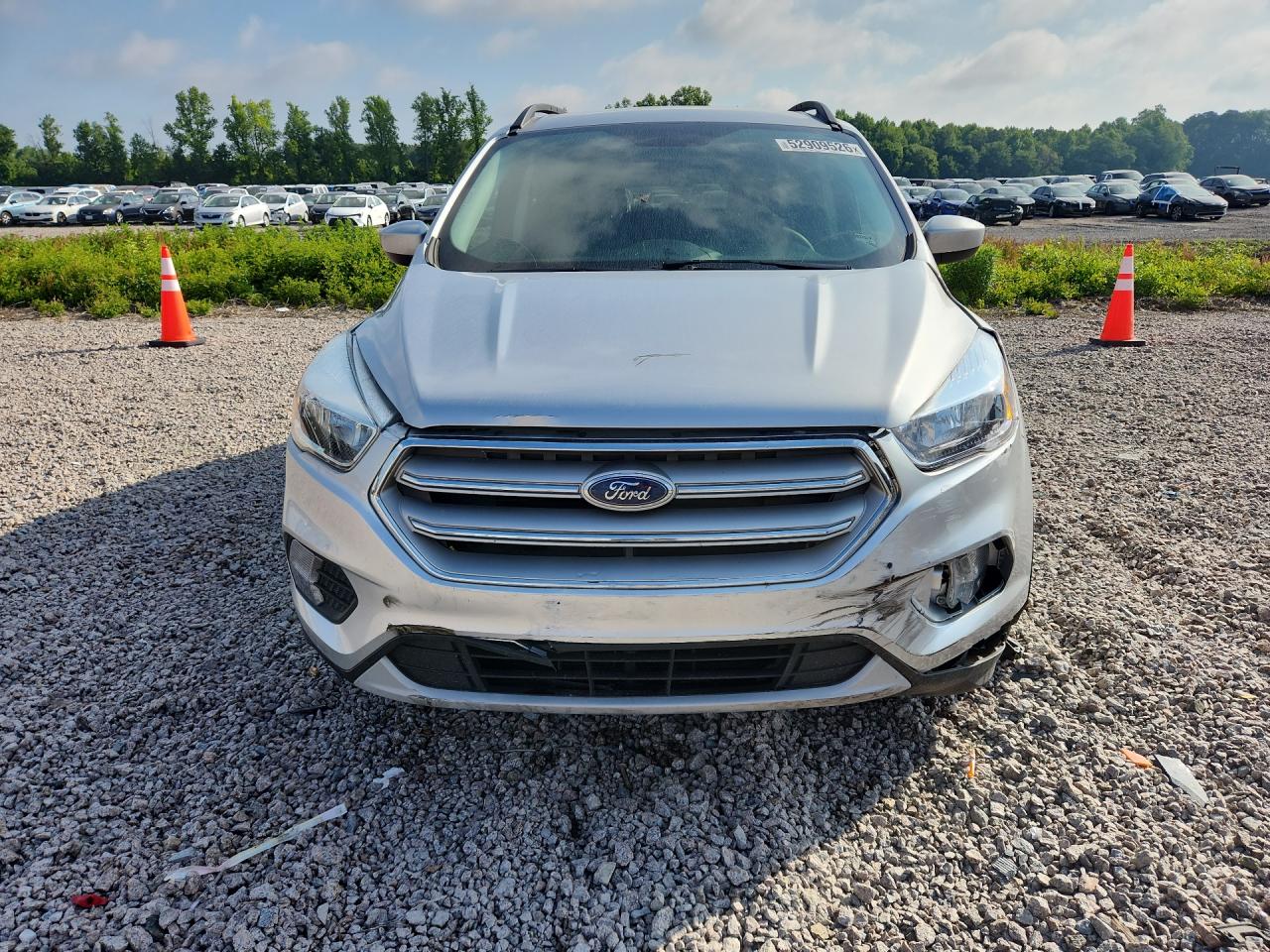 2018 Ford Escape Se Silver vin: 1FMCU0GD4JUD13956