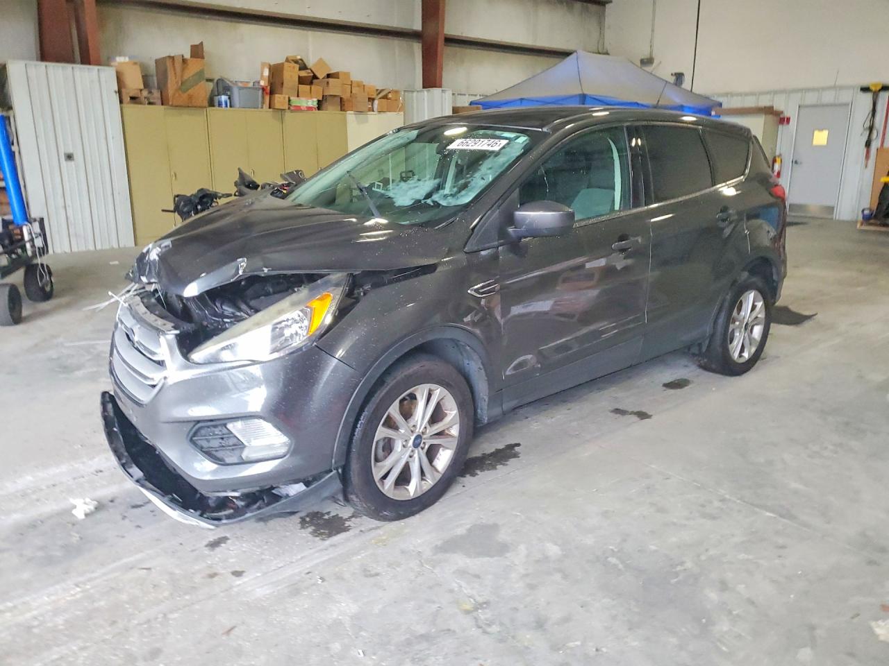 2019 Ford Escape Se Gray vin: 1FMCU0GD4KUB19882