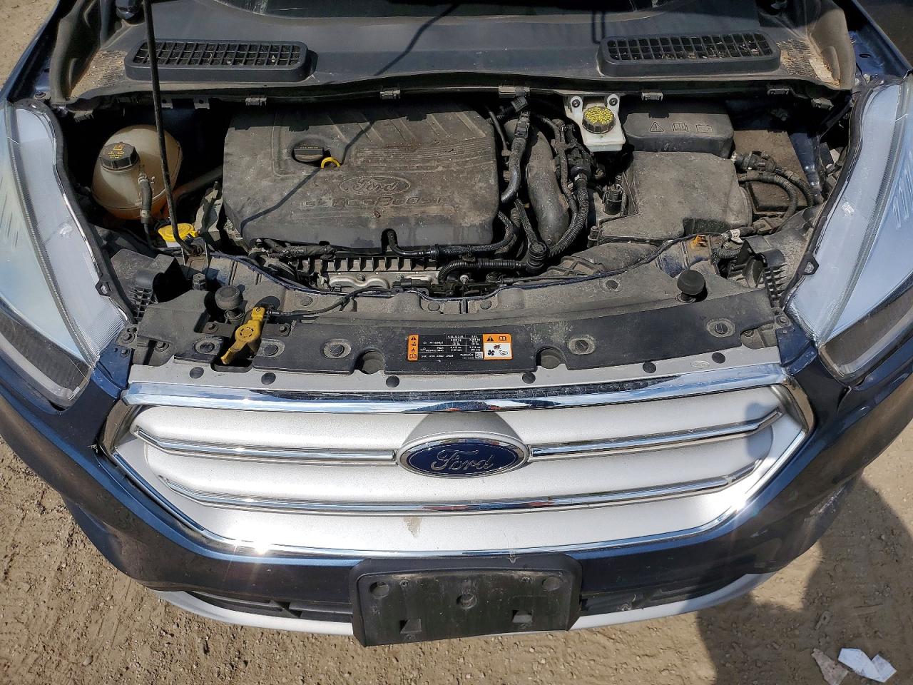 2018 Ford Escape Se Blue vin: 1FMCU0GD5JUB65350