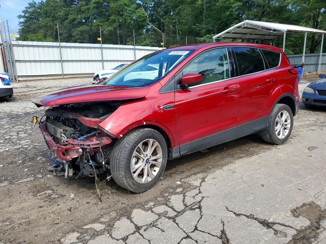 2019 Ford Escape Se Red vin: 1FMCU0GD5KUA38275