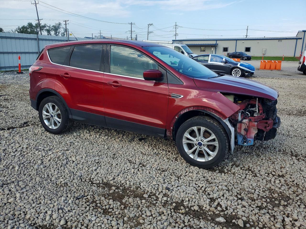 2017 Ford Escape Se Burgundy vin: 1FMCU0GD7HUB59866