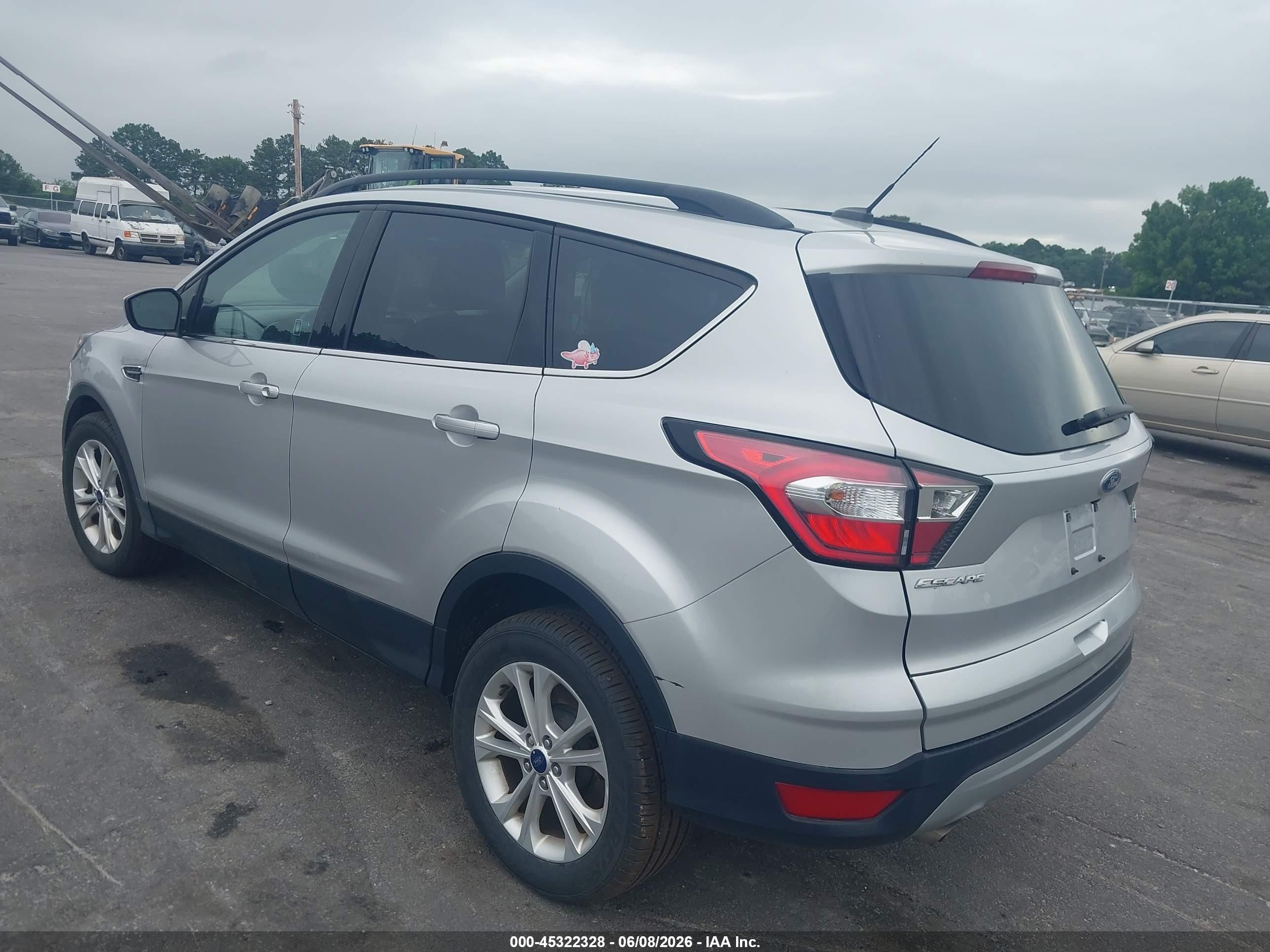 2017 Ford Escape Se Silver vin: 1FMCU0GD7HUD83462