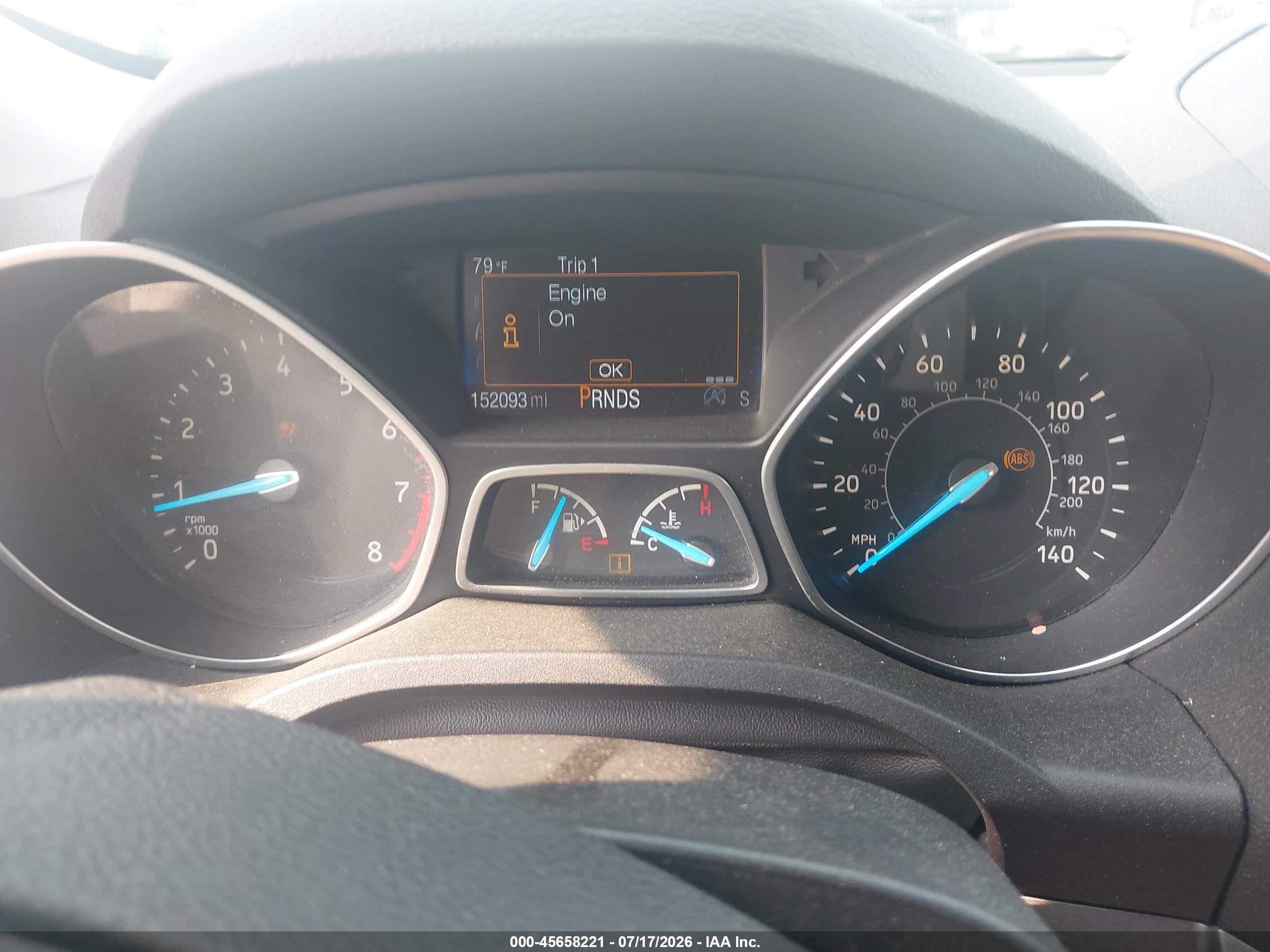 2017 Ford Escape Se Gray vin: 1FMCU0GD8HUA53572
