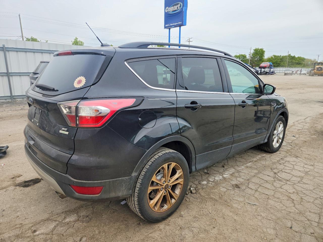 2017 Ford Escape Se Black vin: 1FMCU0GD8HUB20901