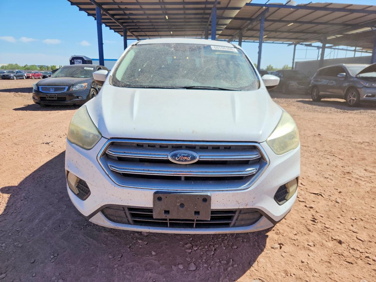 2017 Ford Escape Se White vin: 1FMCU0GD8HUC88201
