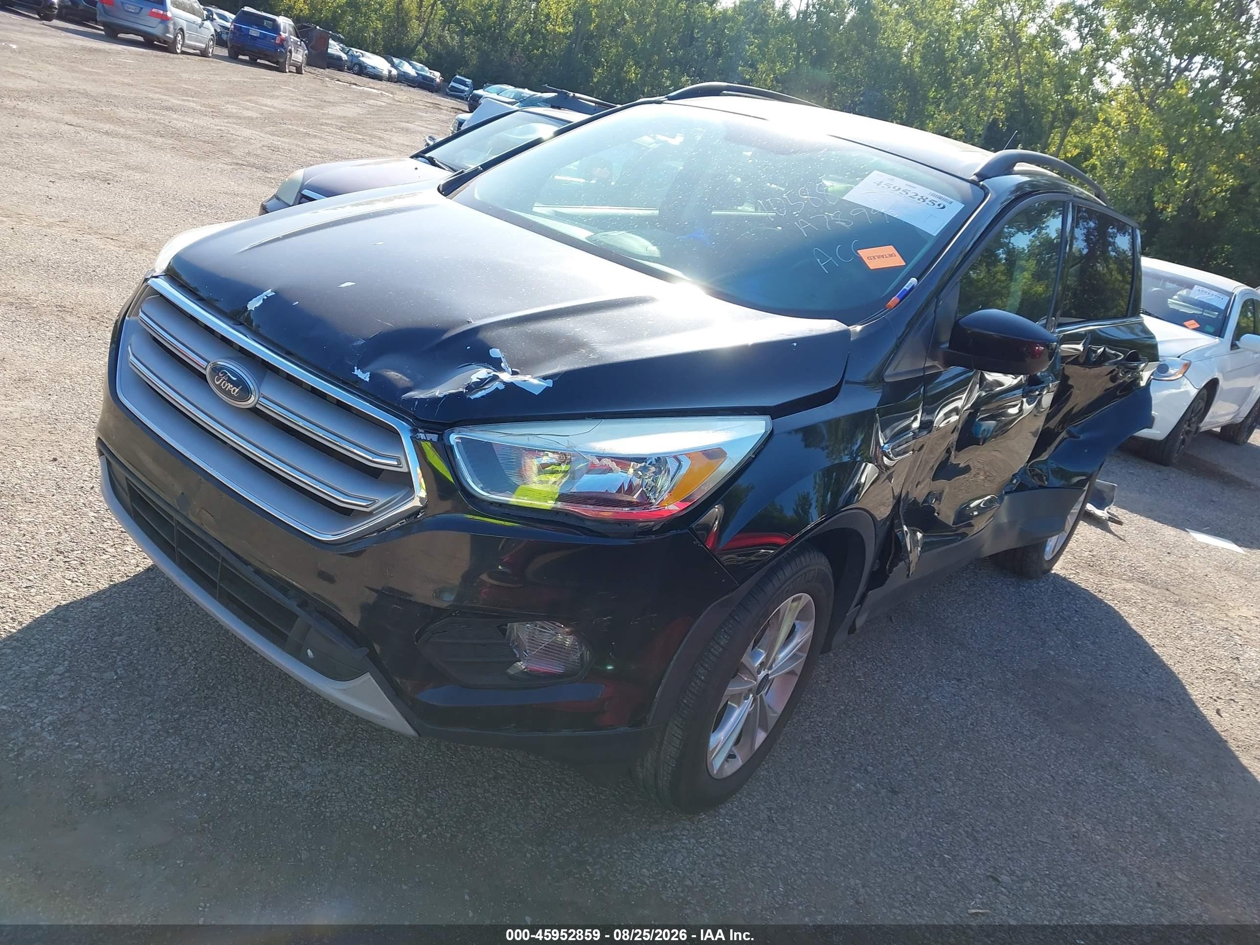 2018 Ford Escape Se Black vin: 1FMCU0GD8JUA78994