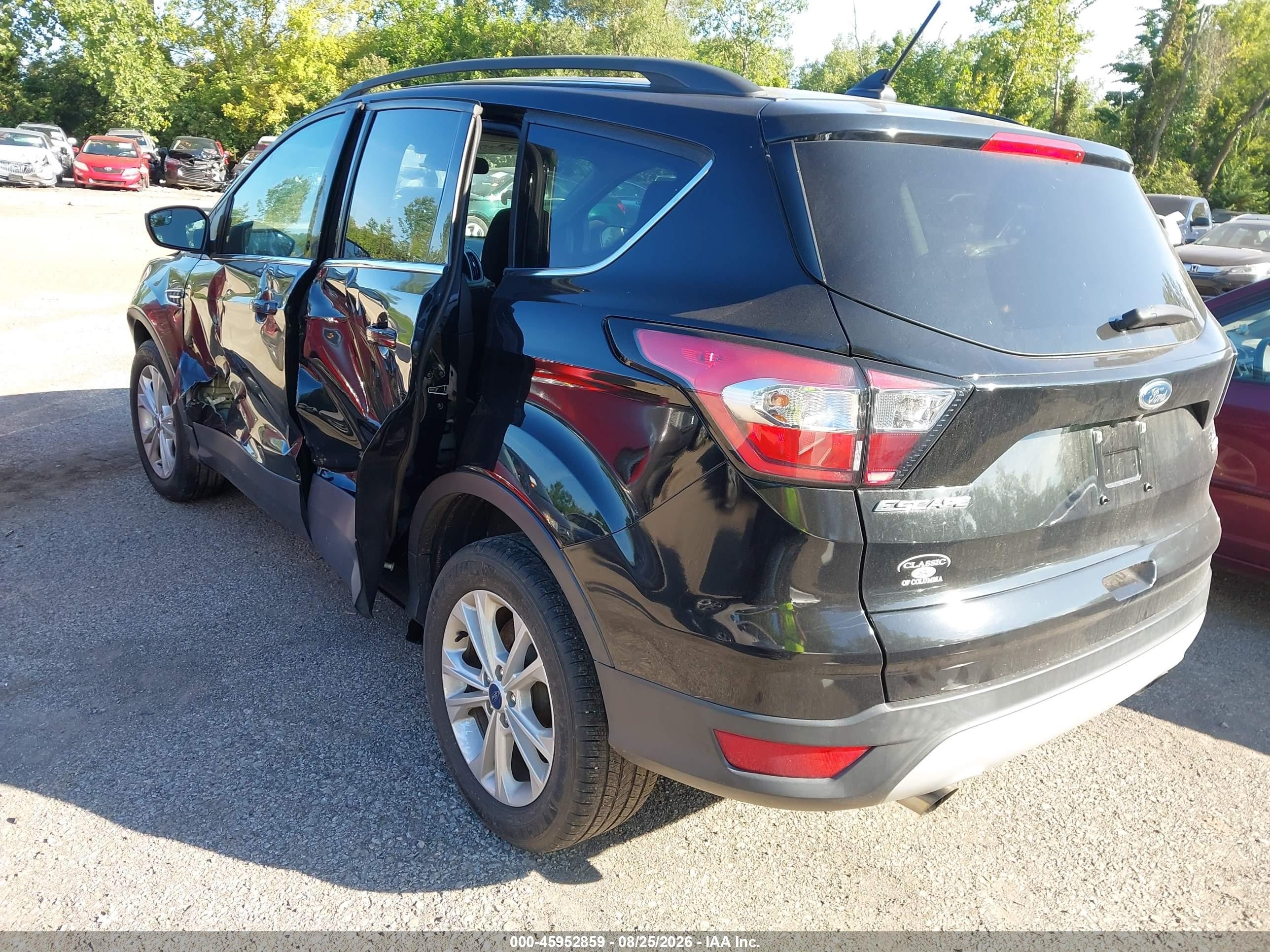 2018 Ford Escape Se Black vin: 1FMCU0GD8JUA78994