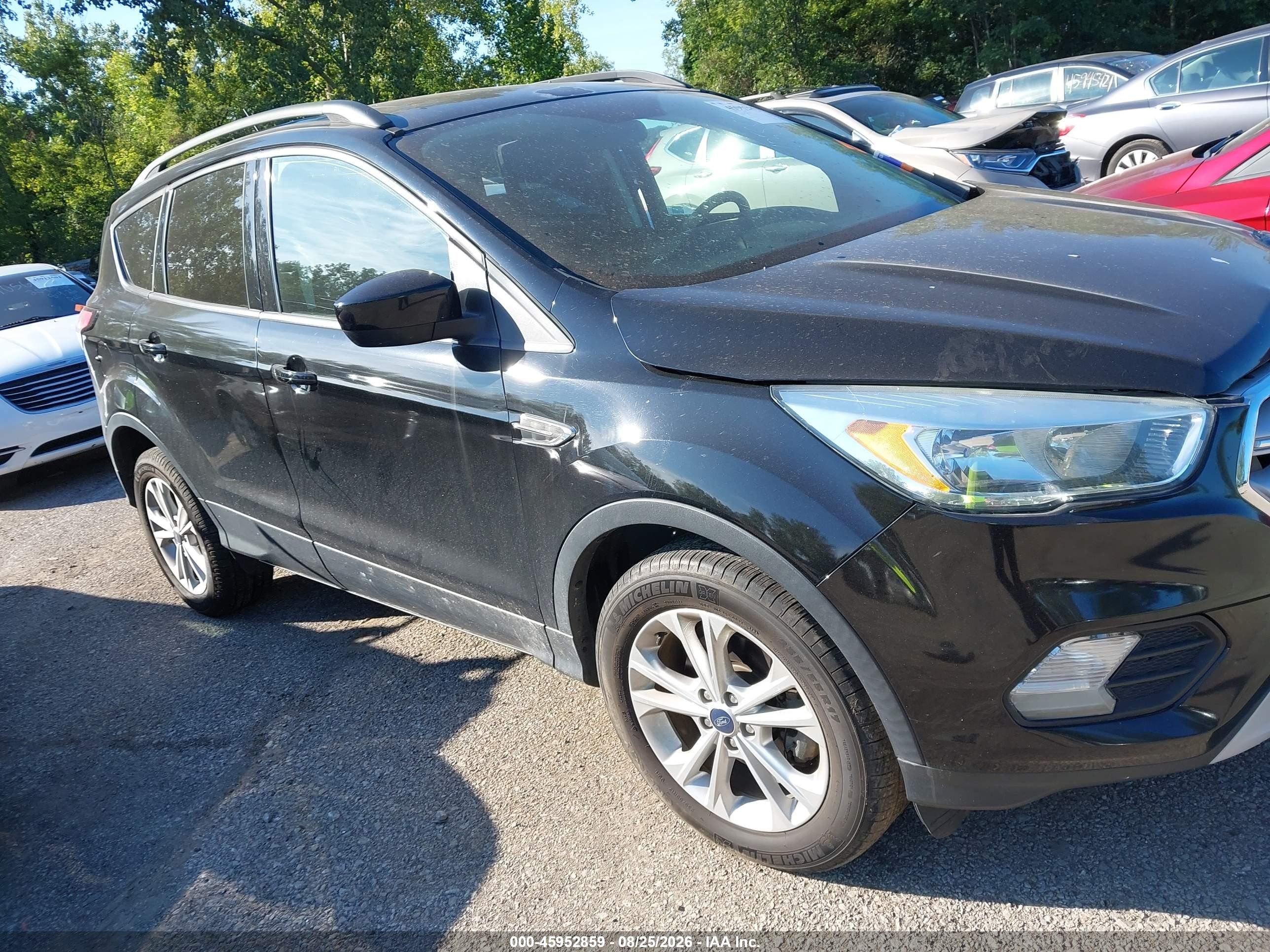 2018 Ford Escape Se Black vin: 1FMCU0GD8JUA78994