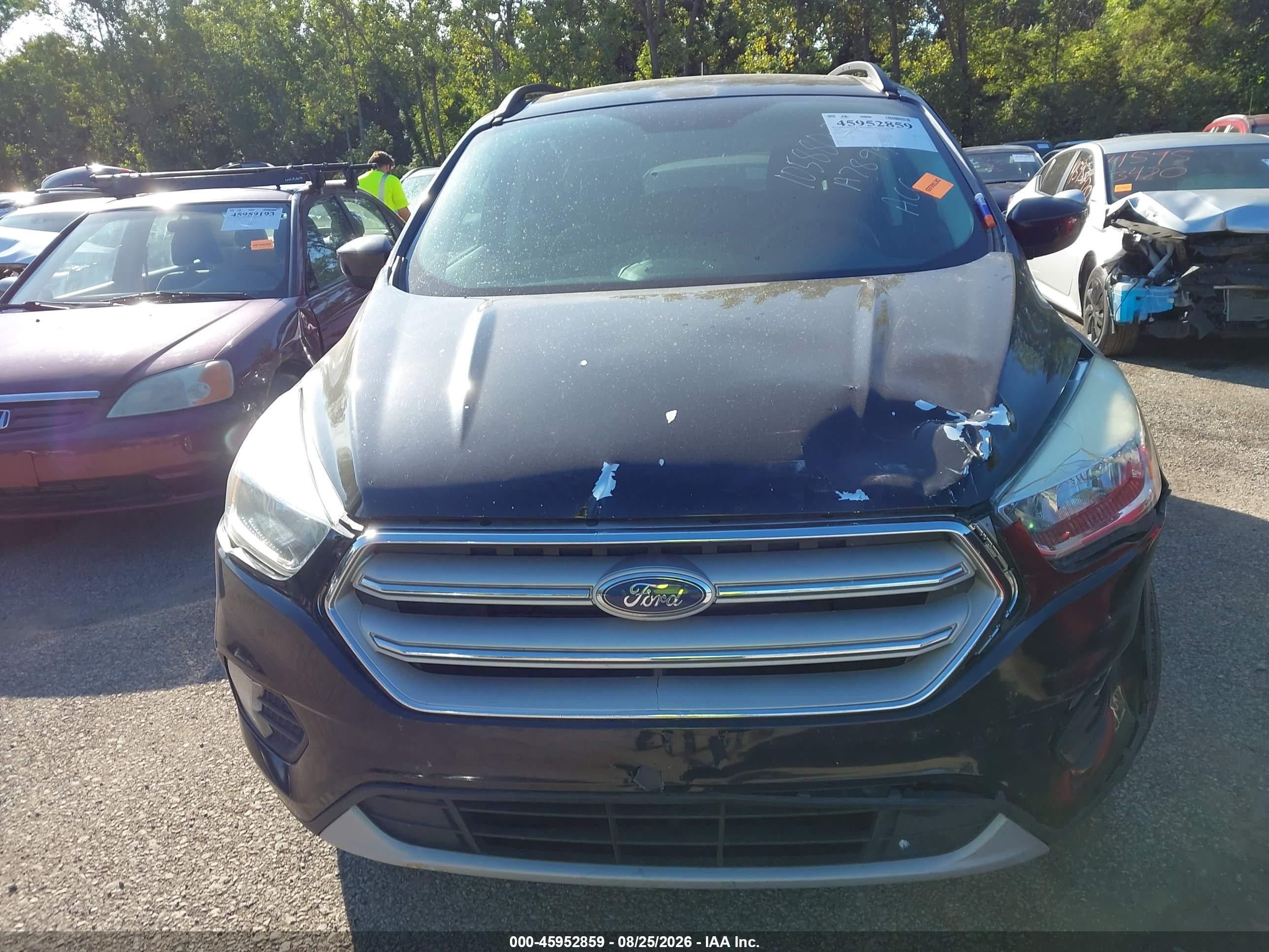 2018 Ford Escape Se Black vin: 1FMCU0GD8JUA78994