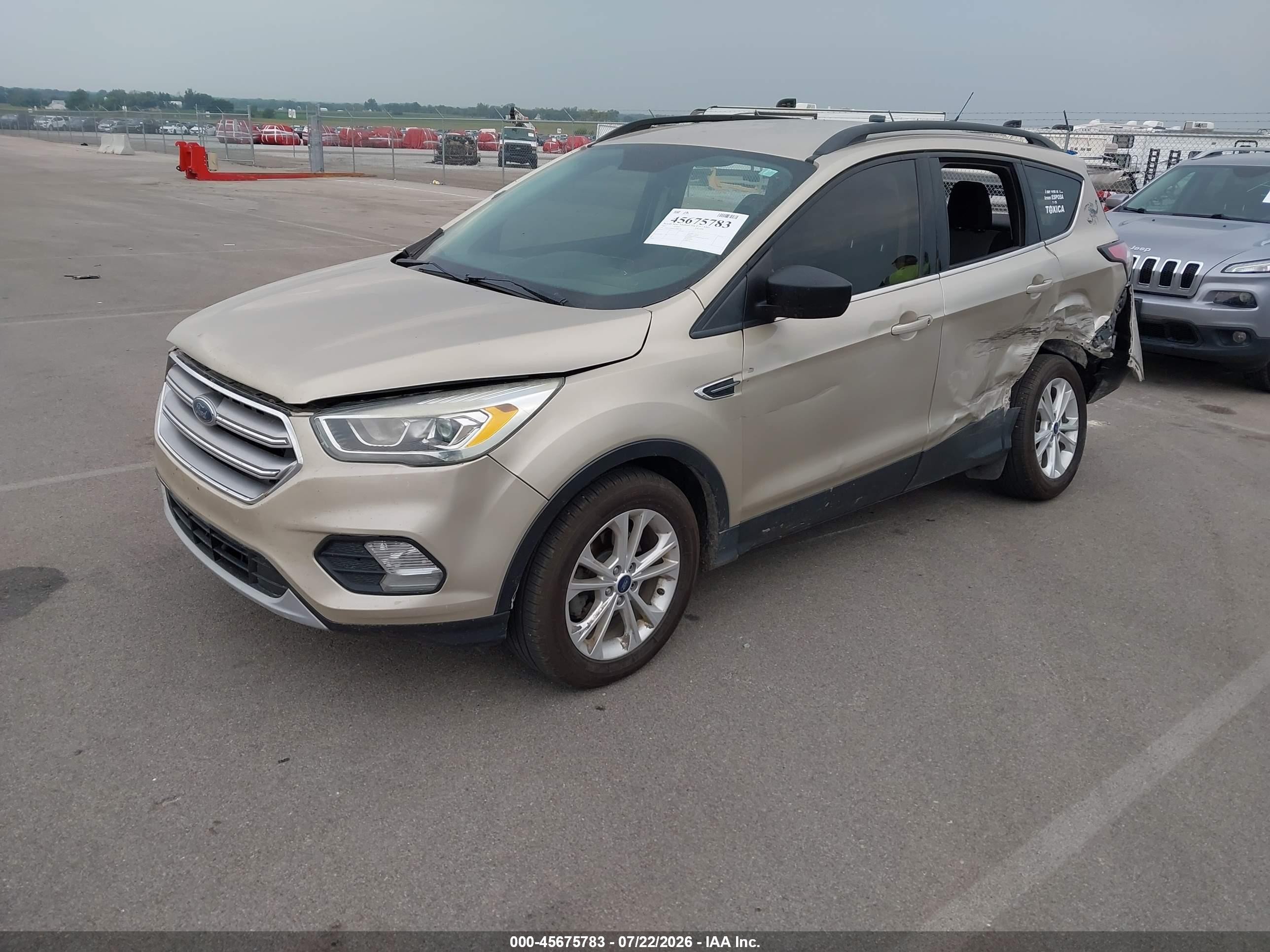 2017 Ford Escape Se Желто-коричневый vin: 1FMCU0GD9HUB80296