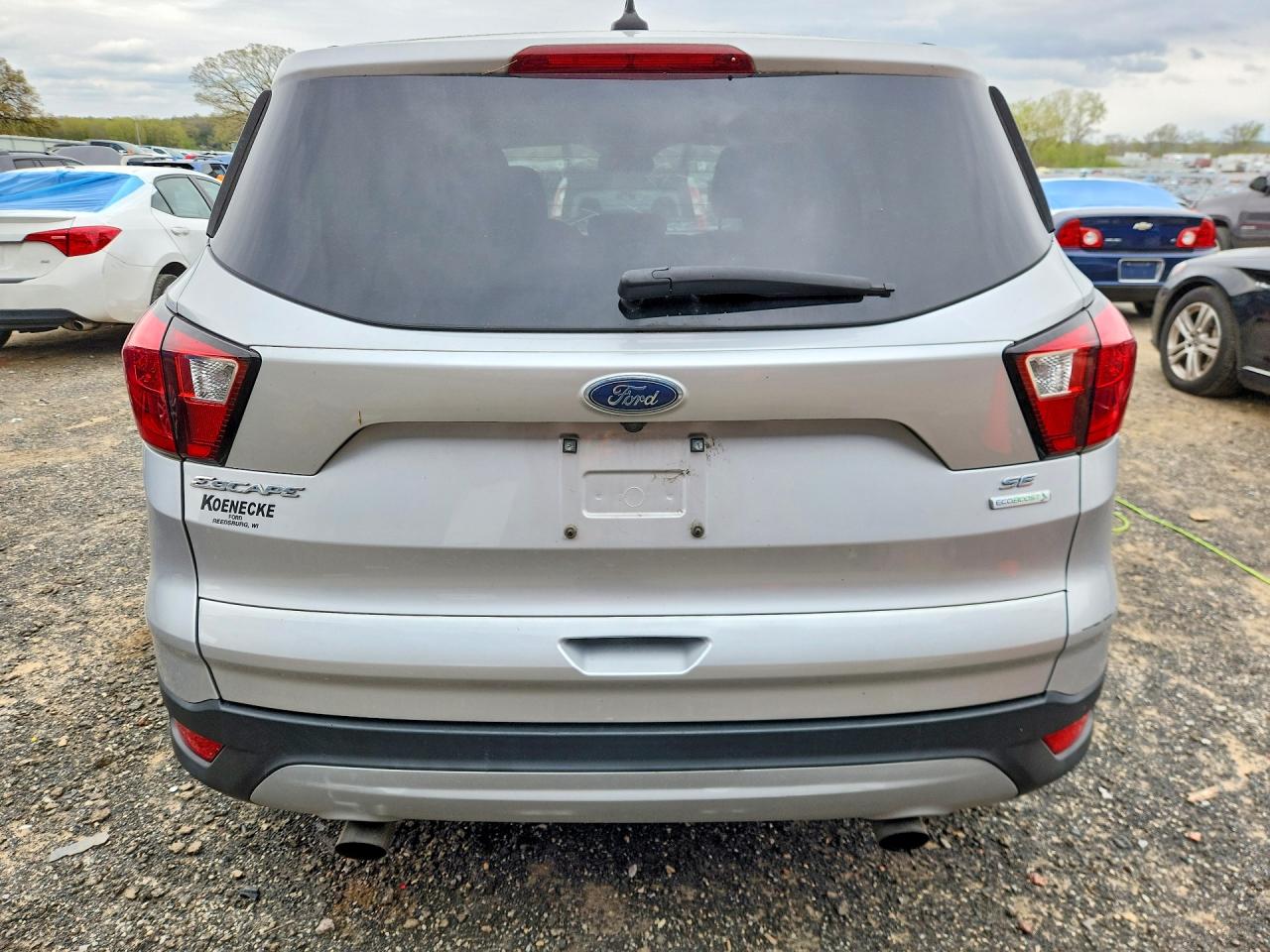 2019 Ford Escape Se Silver vin: 1FMCU0GD9KUA03884
