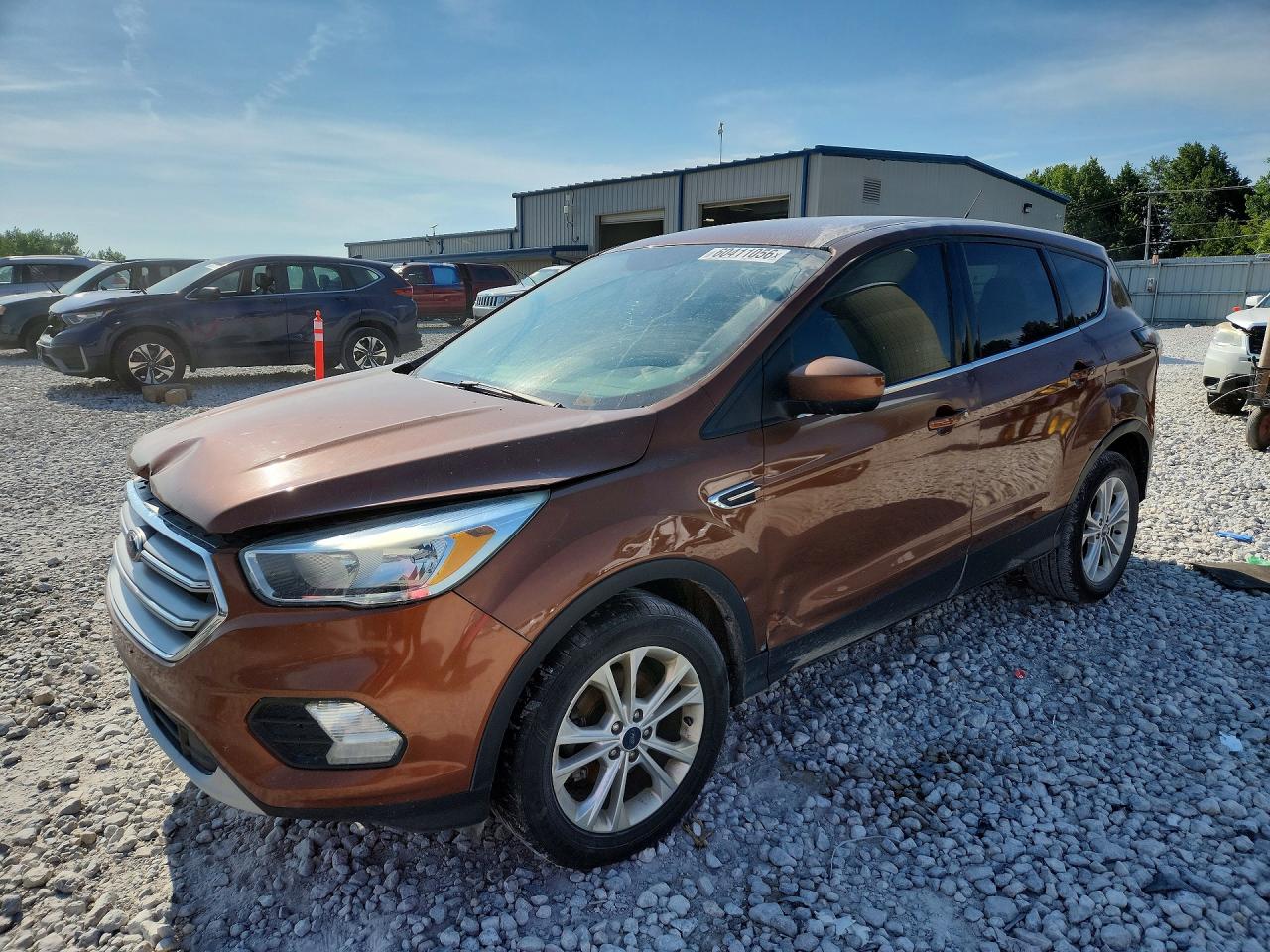 2017 Ford Escape Se Orange vin: 1FMCU0GDXHUA76836
