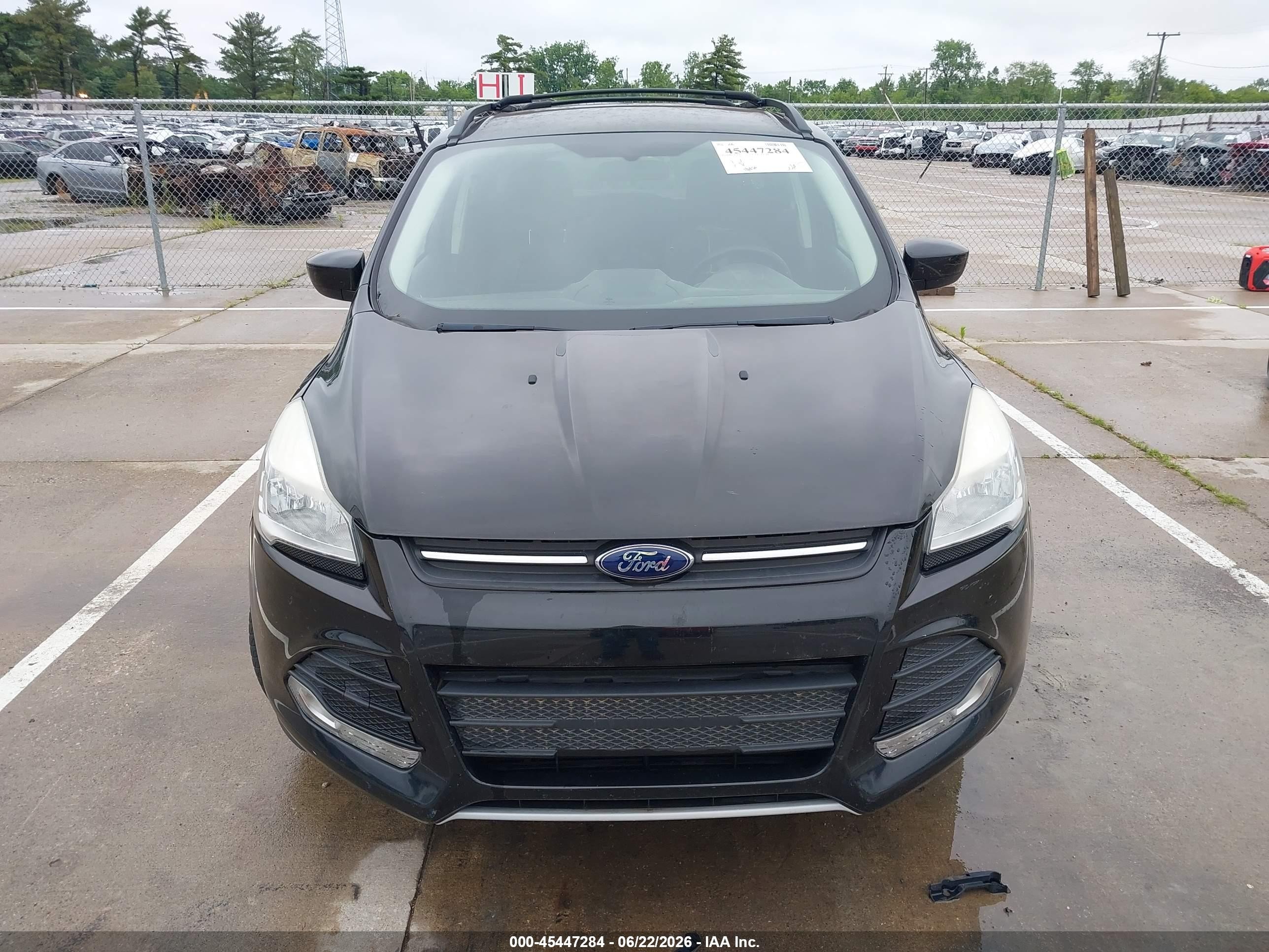 2013 Ford Escape Se Black vin: 1FMCU0GX0DUB69904
