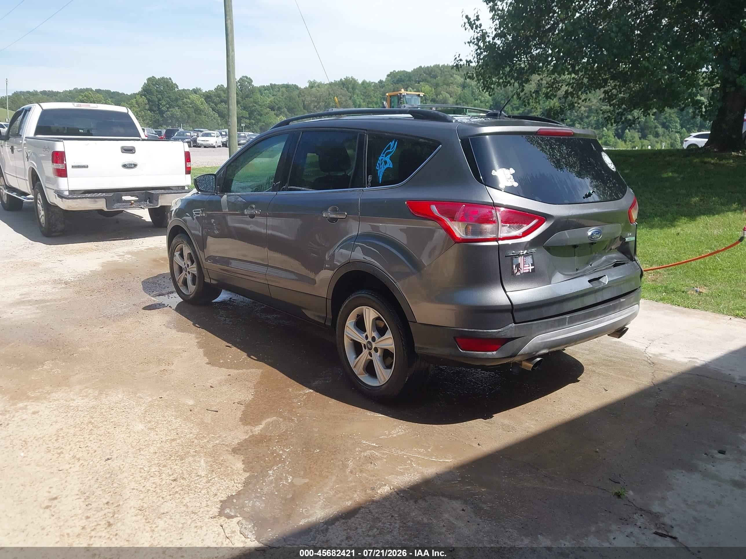 2013 Ford Escape Se Gray vin: 1FMCU0GX0DUC92618