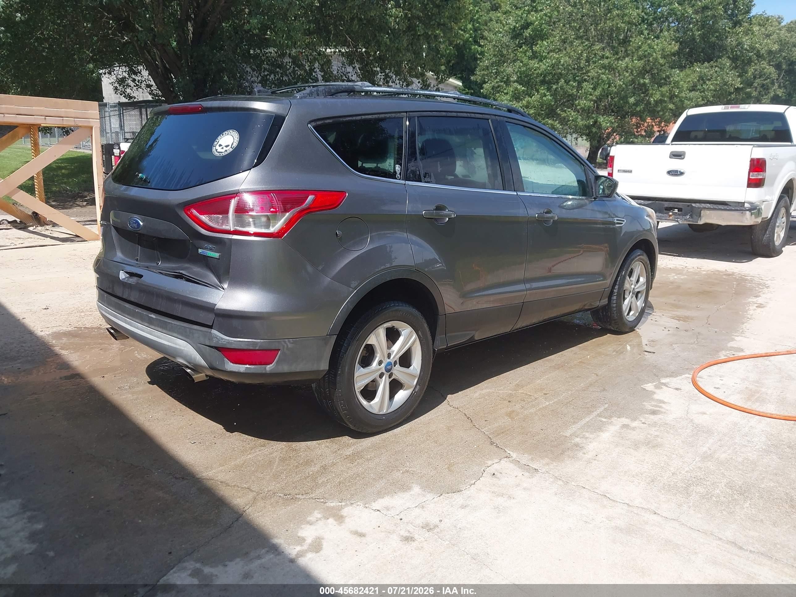 2013 Ford Escape Se Gray vin: 1FMCU0GX0DUC92618