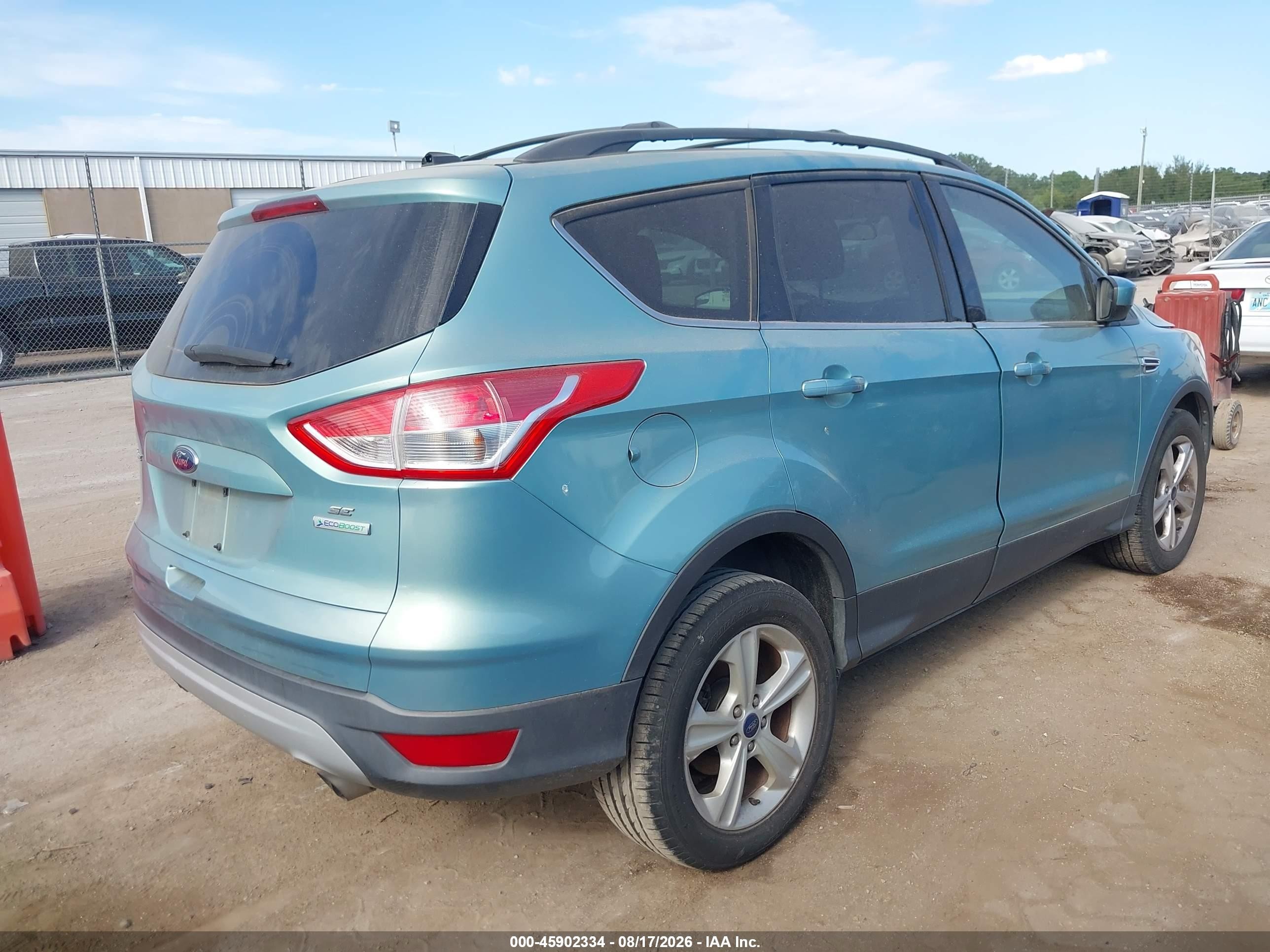 2013 Ford Escape Se Green vin: 1FMCU0GX0DUD70458